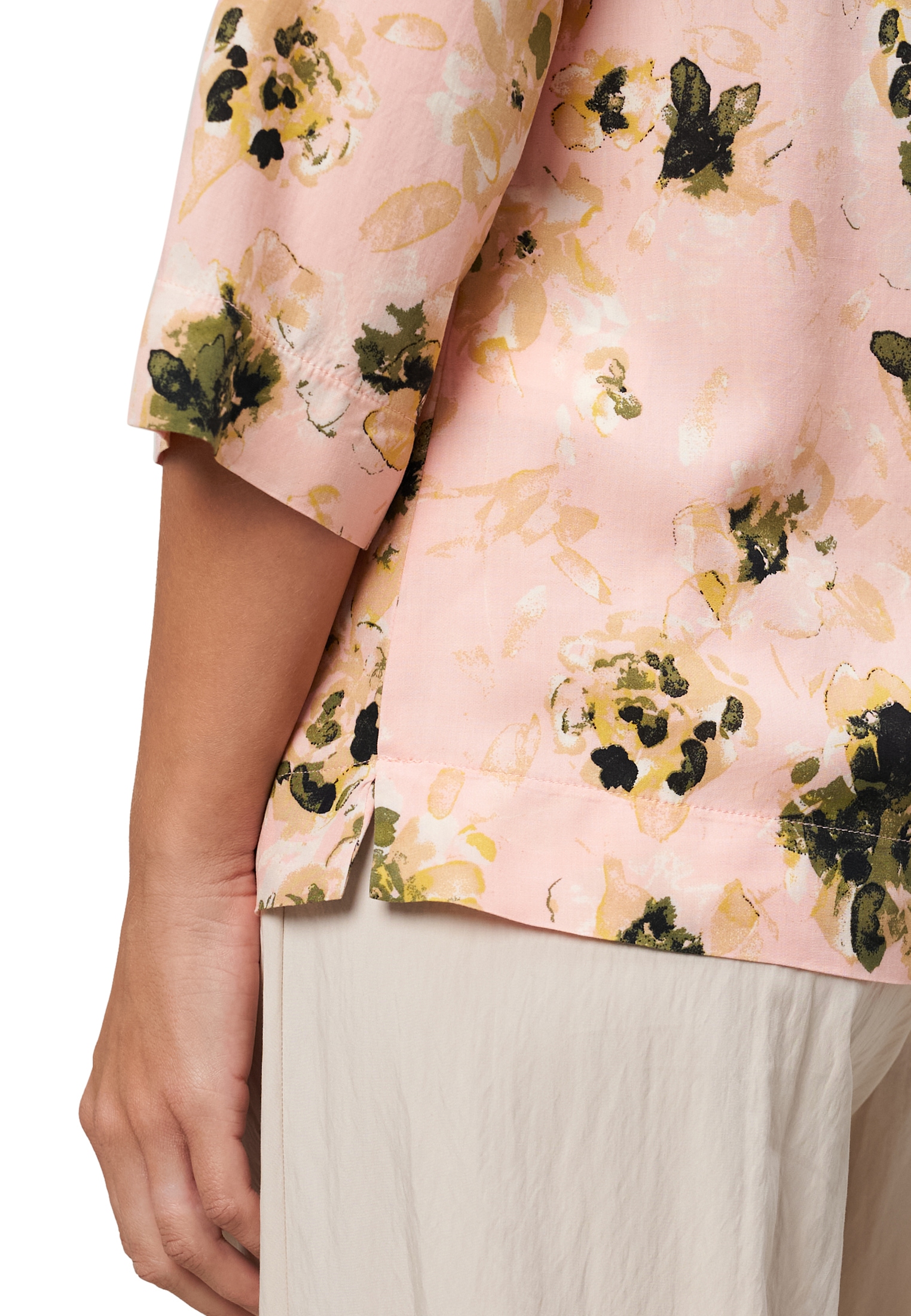 Zero Druckbluse »zero Viskosebluse mit Blumenmuster«