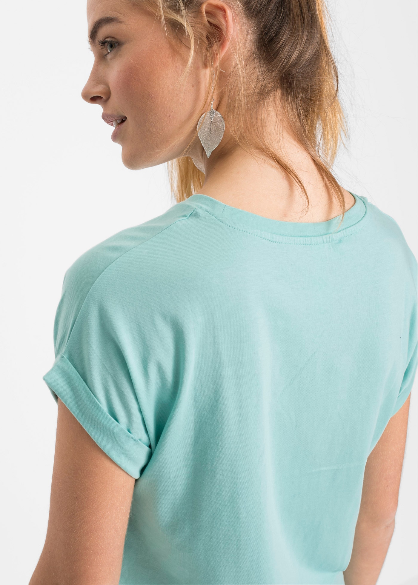 bonprix T-Shirt T-Shirt aus softem Viskose-Mix