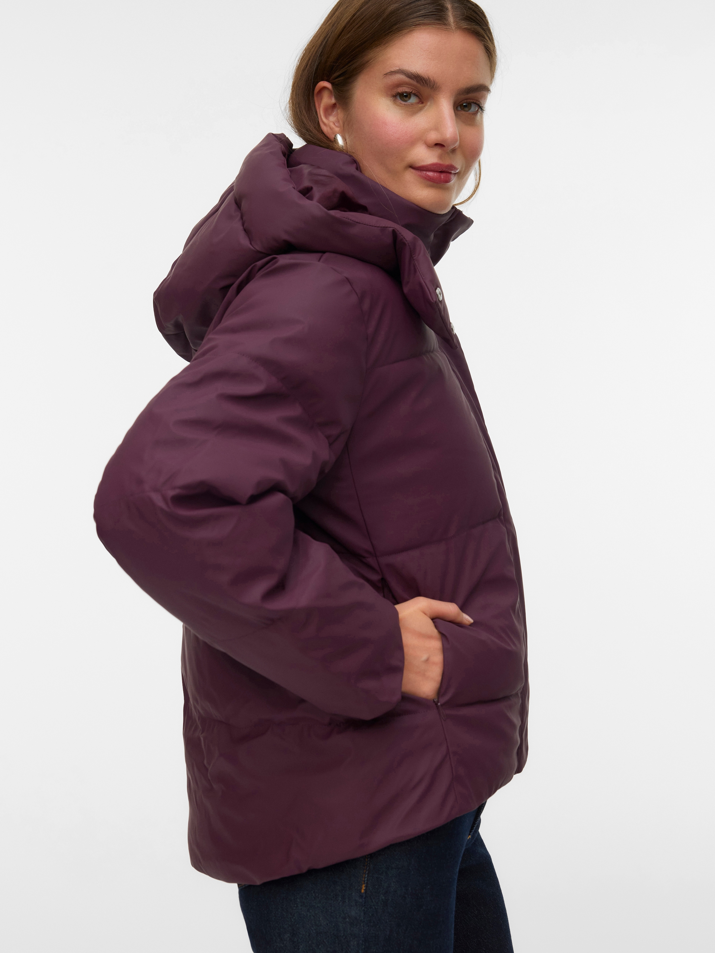 Vero Moda Steppjacke "VMGRETAKYLIE SHORT COATED JACKET NOOS" mit Kapuze günstig online kaufen