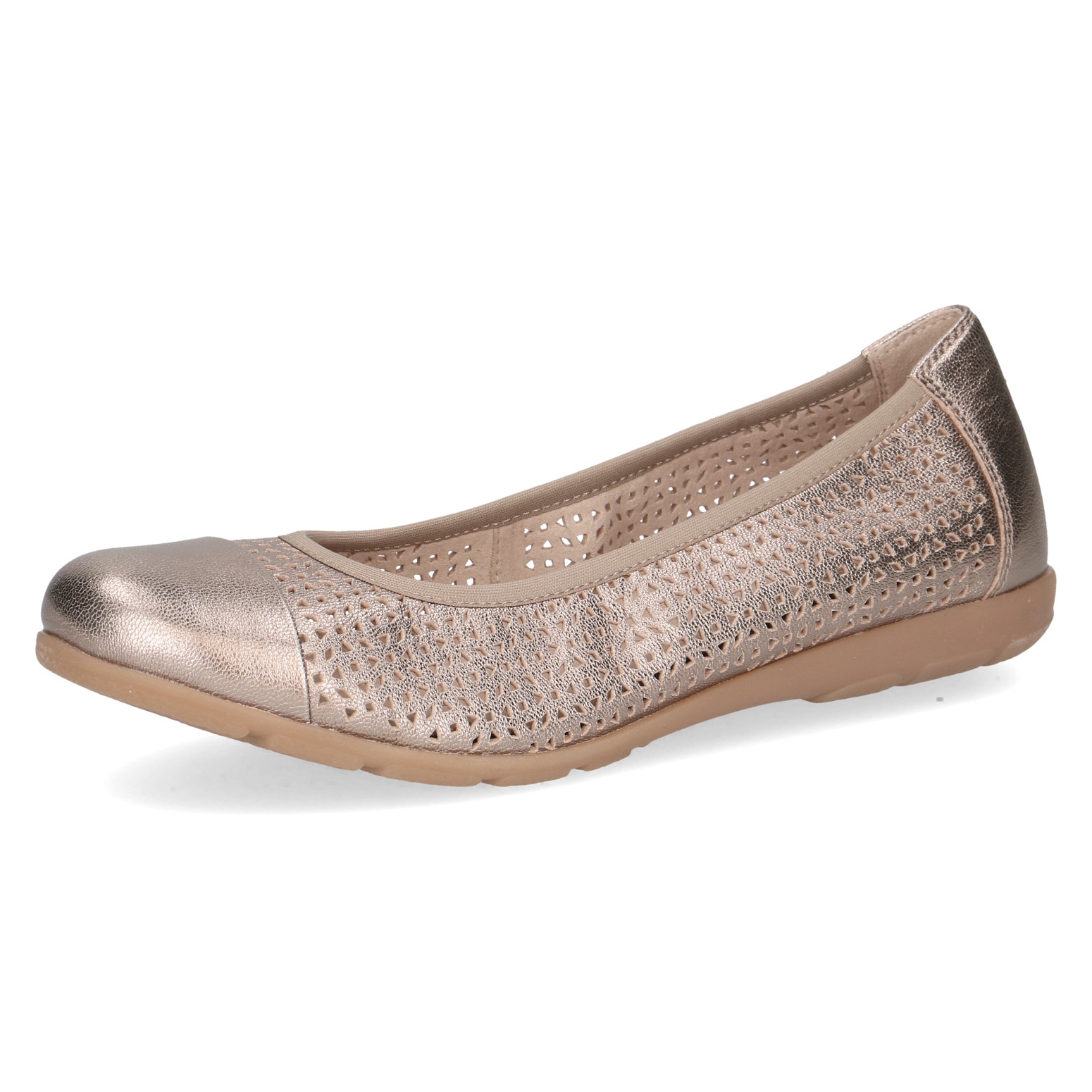 Caprice Ballerina  , Slipper, Bequemschuh, Schlupfschuh mit Perforation