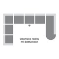 DOMO collection Wohnlandschaft »Papenburg«, in großer Farbvielfalt, wahlweise mit Bettfunktion, frei im Raum stellbar