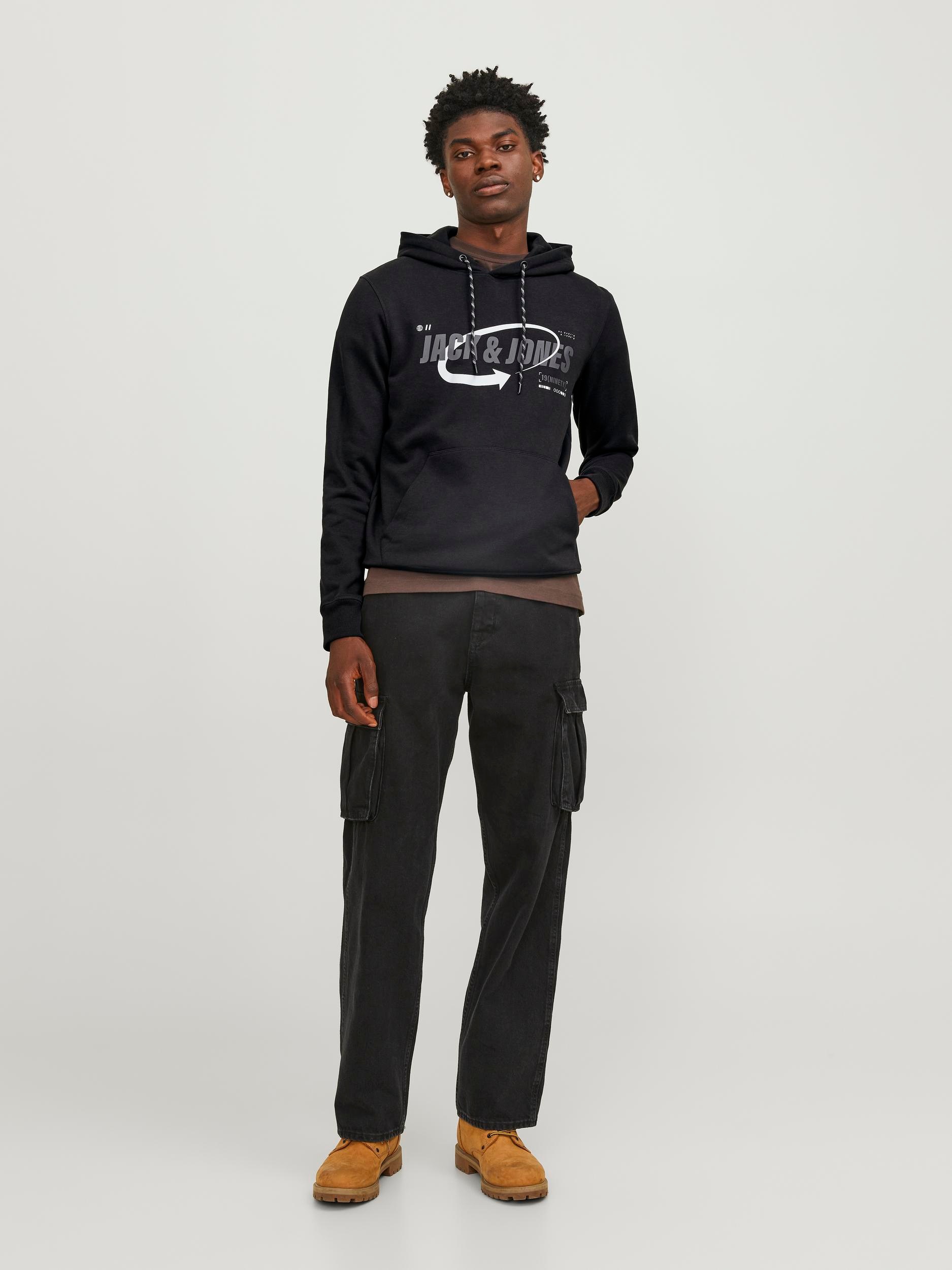 Jack & Jones Kapuzensweatshirt »JCOBLACK SWEAT HOOD CH«