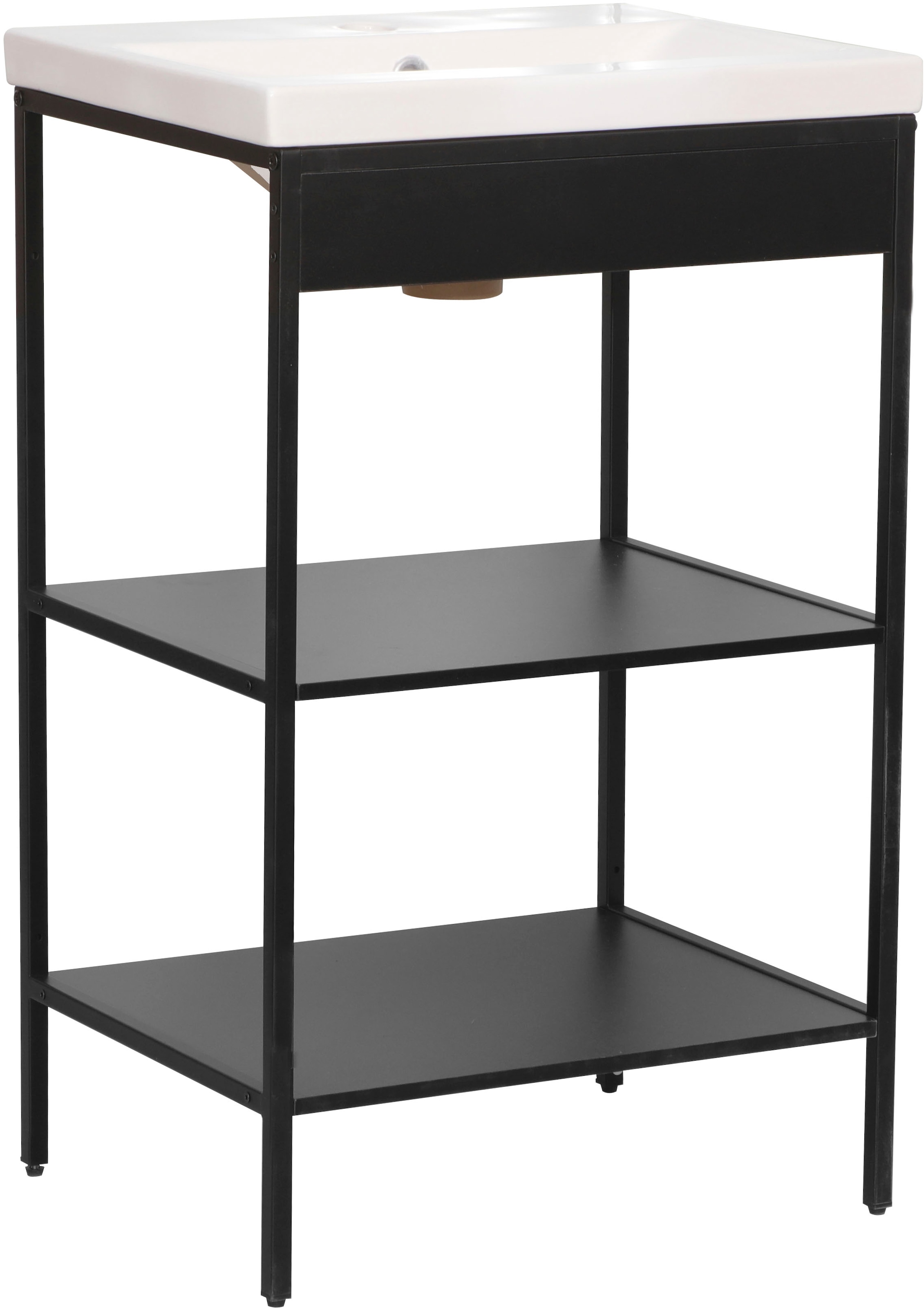 welltime Waschbeckenunterschrank "Lodi", (2 St.), Badezimmerregal mit 2 off günstig online kaufen