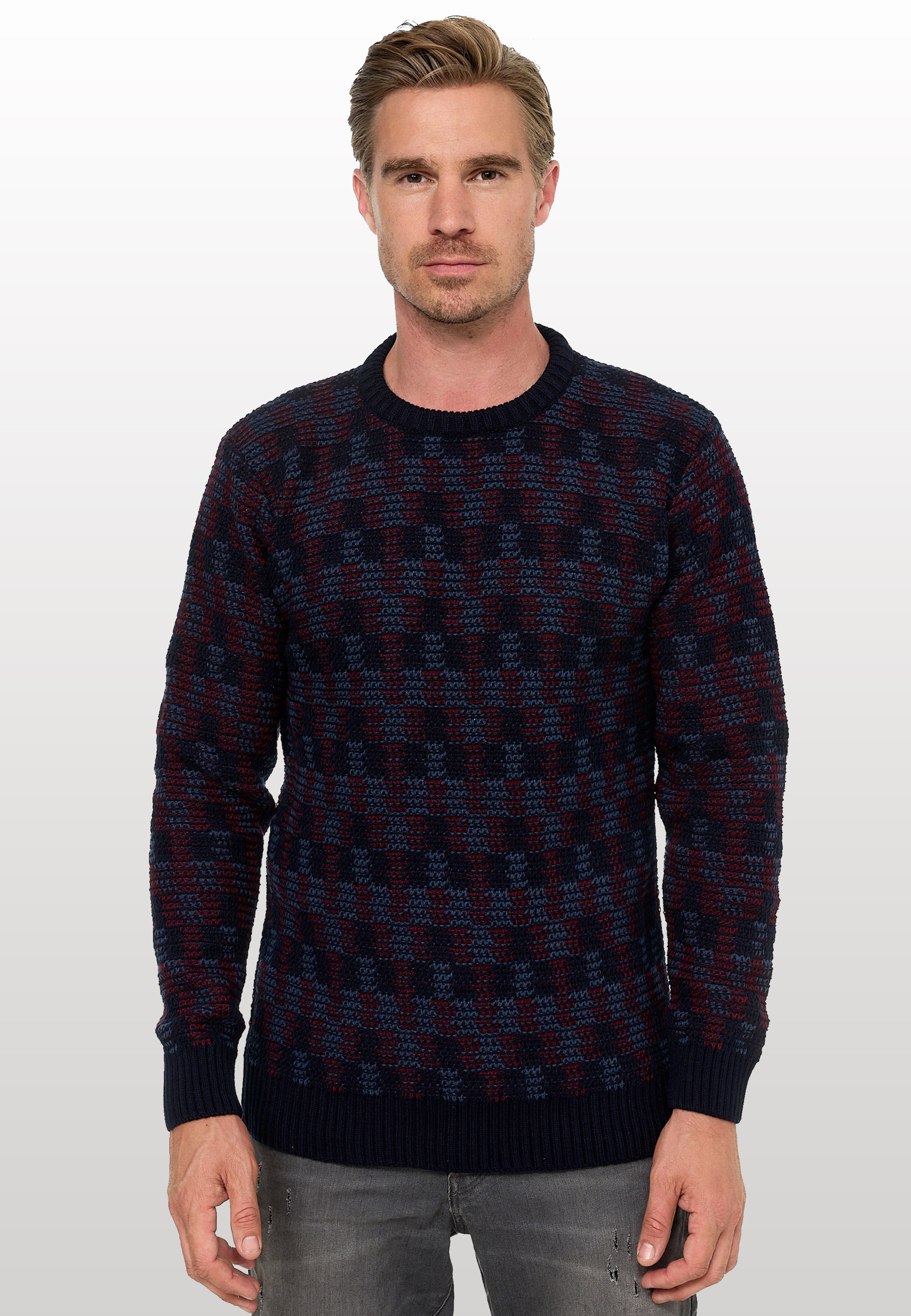 Rusty Neal Strickpullover, mit schöner Musterung