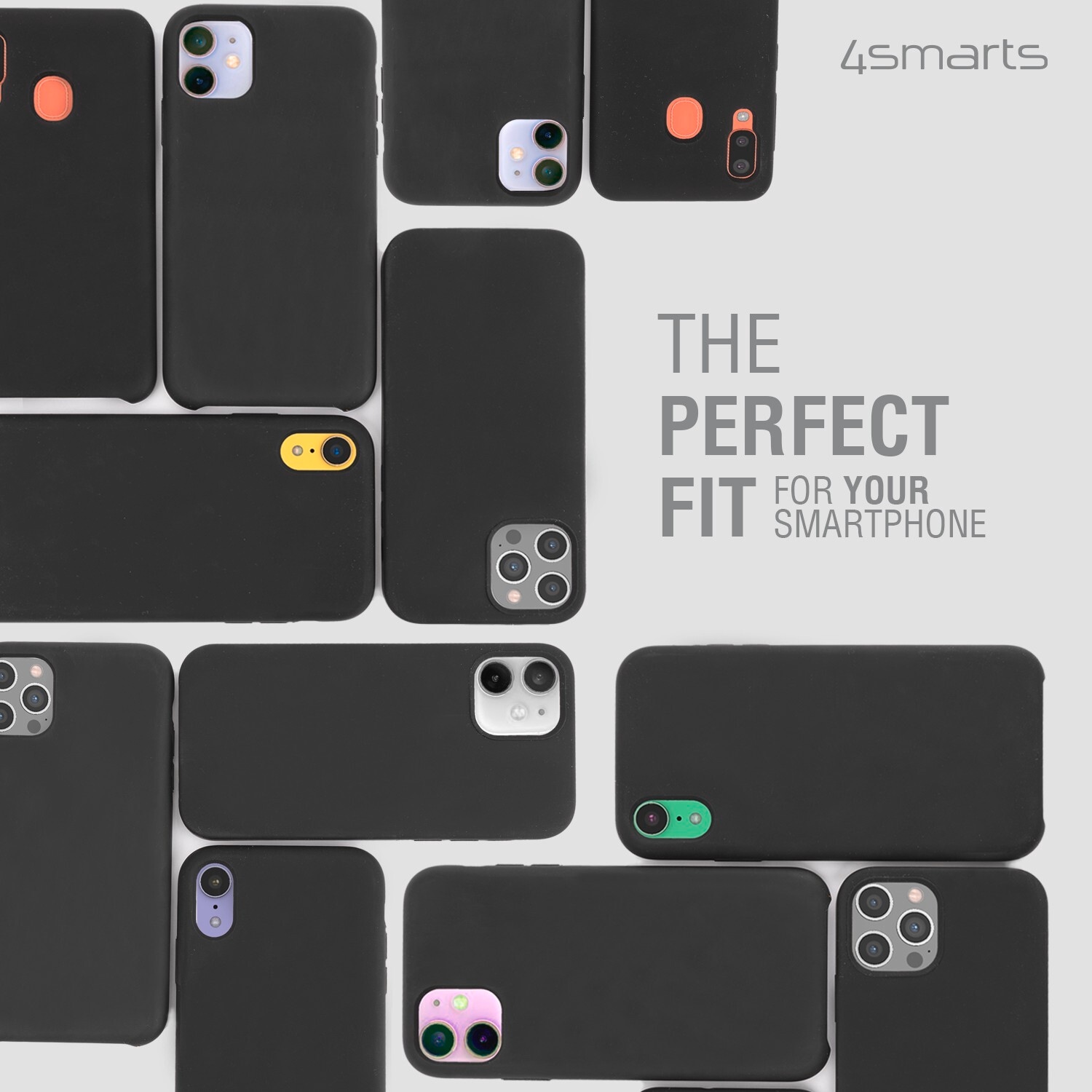 4smarts Backcover »Silicone Case Cupertino Galaxy A14 schwarz«