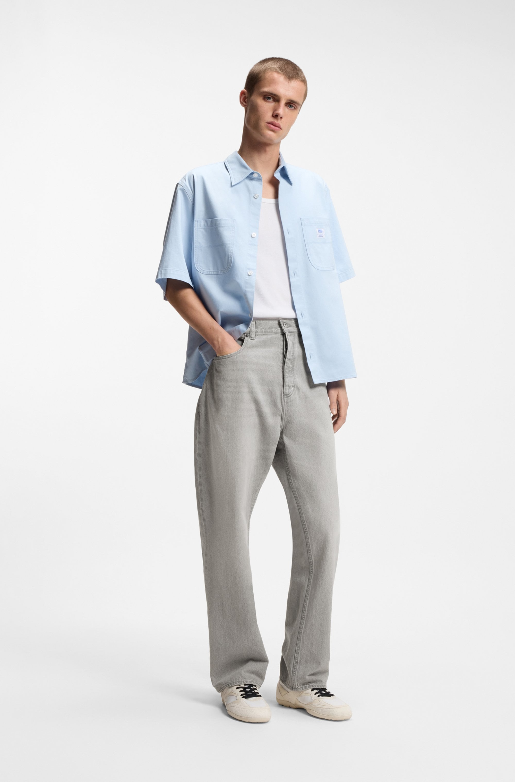 HUGO Blue 5-Pocket-Jeans »Nate« Baggy Fit, mittlere Leibhöhe