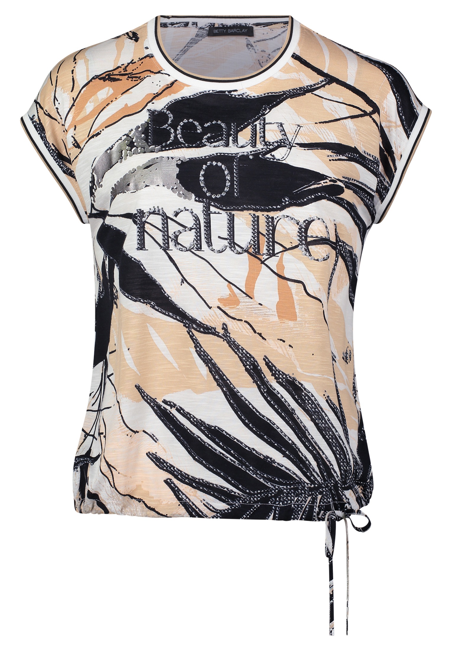 Betty Barclay Kurzarmshirt "Betty Barclay Damen Printshirt mit Tunnelzug", günstig online kaufen