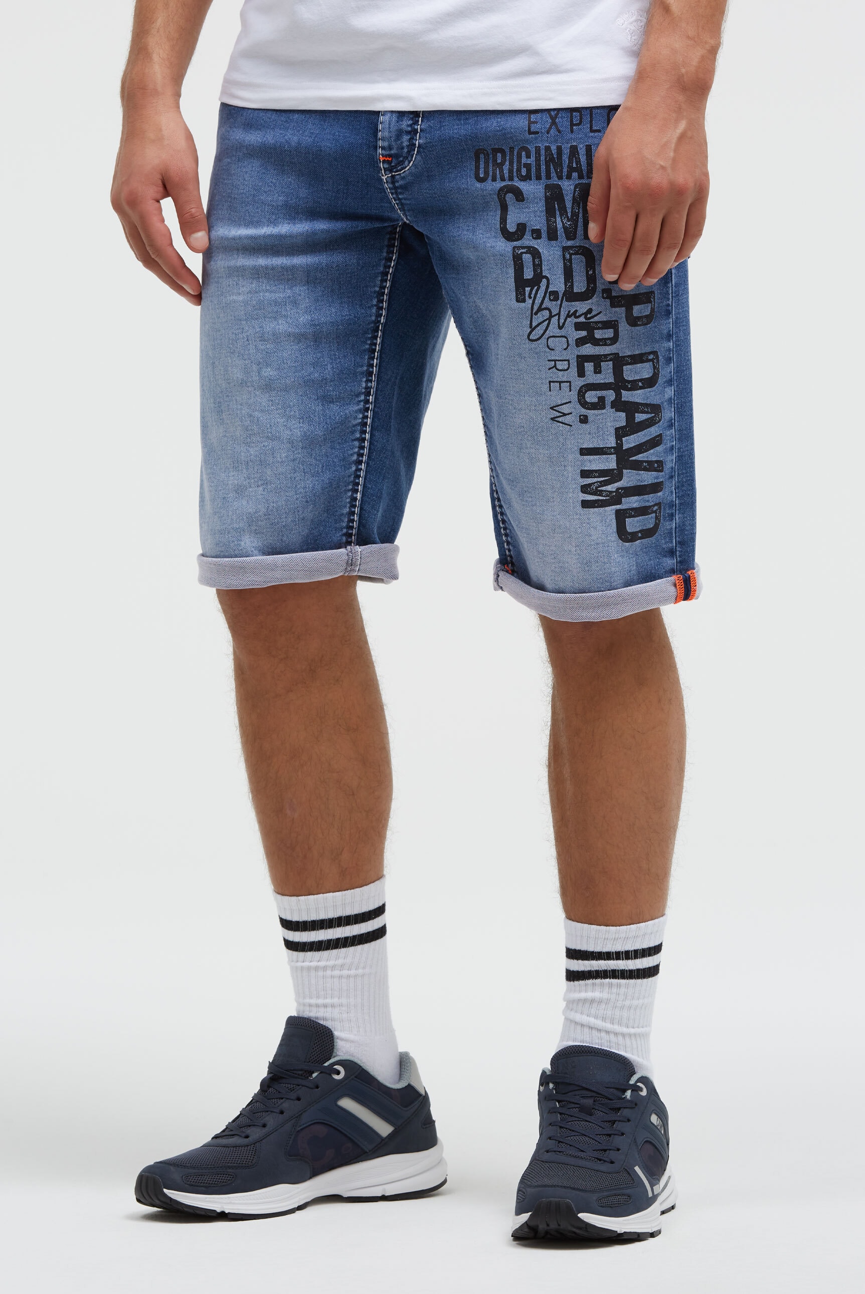 CAMP DAVID Jeansshorts mit Turn-Up Saum günstig online kaufen