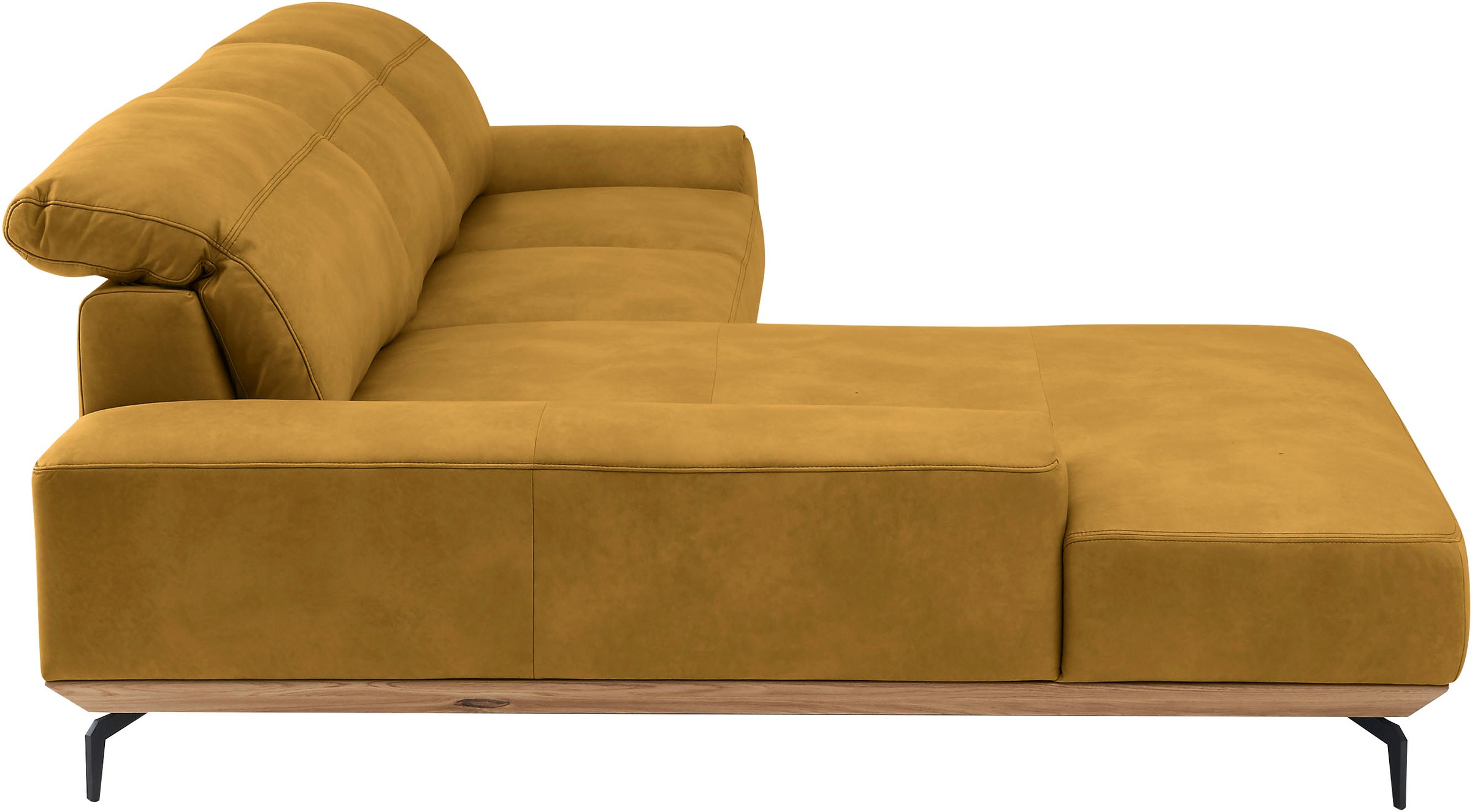 Musterring Wohnlandschaft »MR 2490«, Fuß Schwarz, Sitzhöhe 46cm, wahlweise mit Funktionen, Maße 342x207 cm