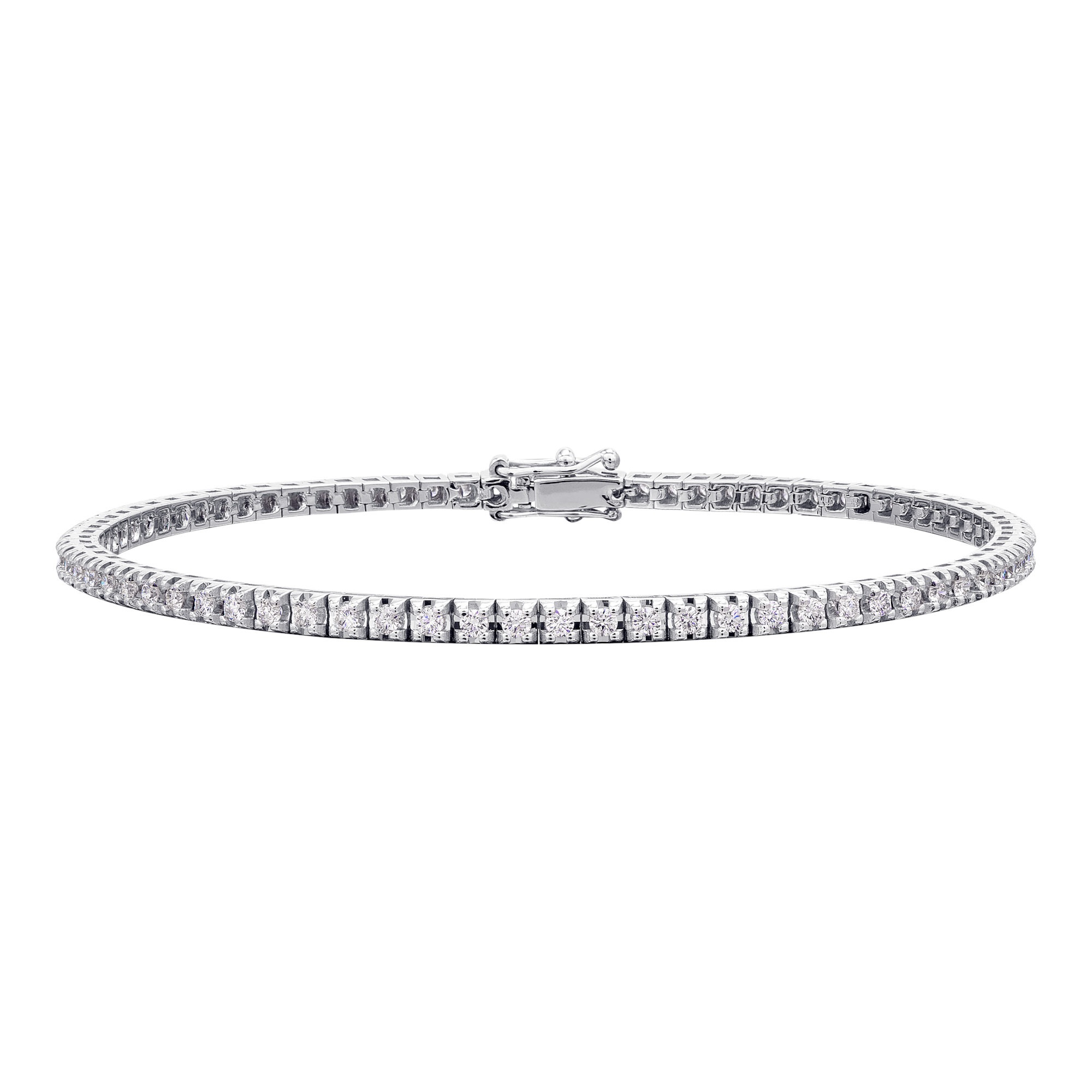 Vivance Goldarmband »1.19 ct Diamant Brillant Armband aus 585 Weißgold 18 cm«, Damen Gold Schmuck