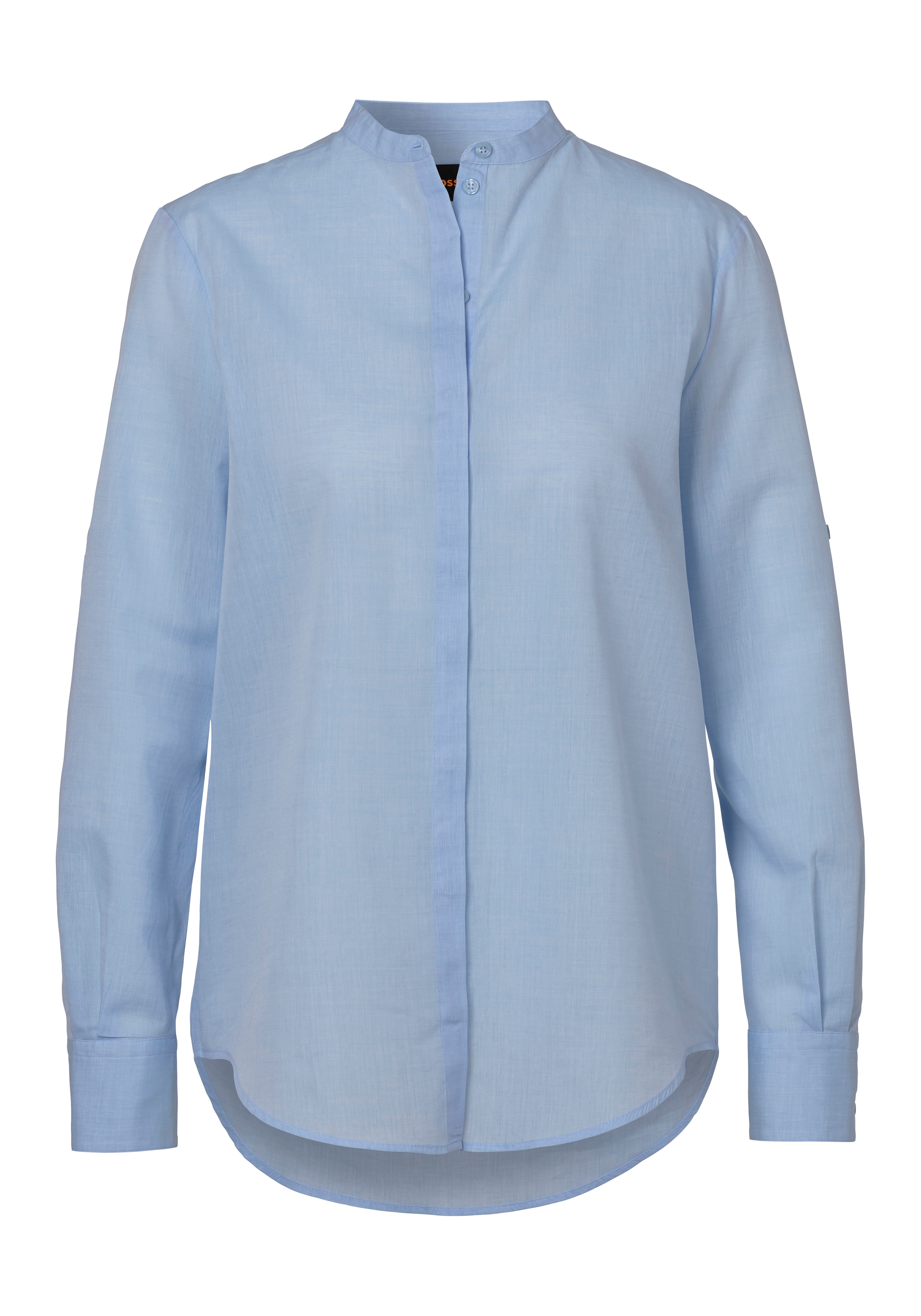 BOSS ORANGE Klassische Bluse "Befelize Premium Damenmode", Chambray Qualitä günstig online kaufen