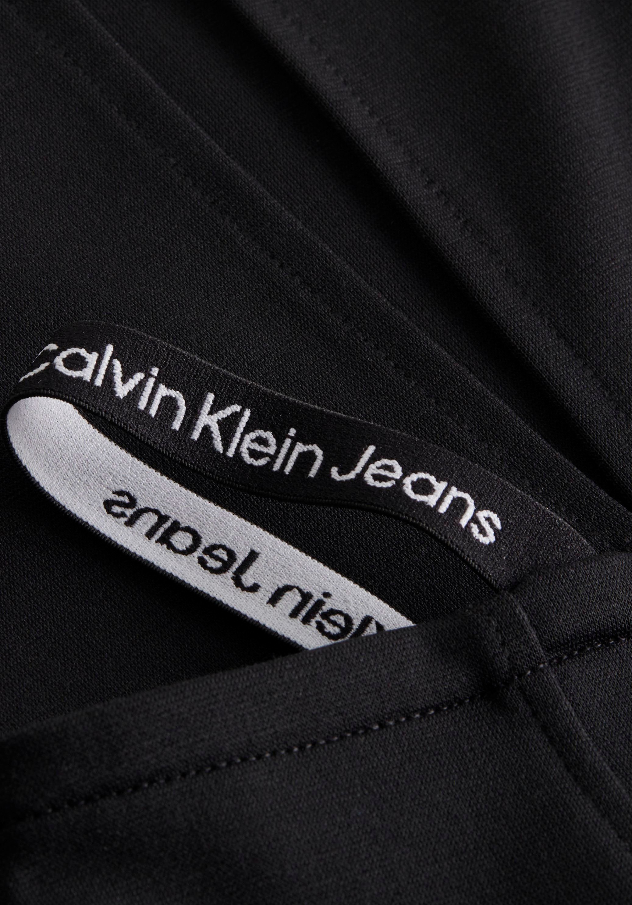mit Logo-Straps STRAPS MILANO Calvin bestellen Calvin Jerseyrock Jeans »LOGO | LONG BAUR Klein SLEEVE«, Klein
