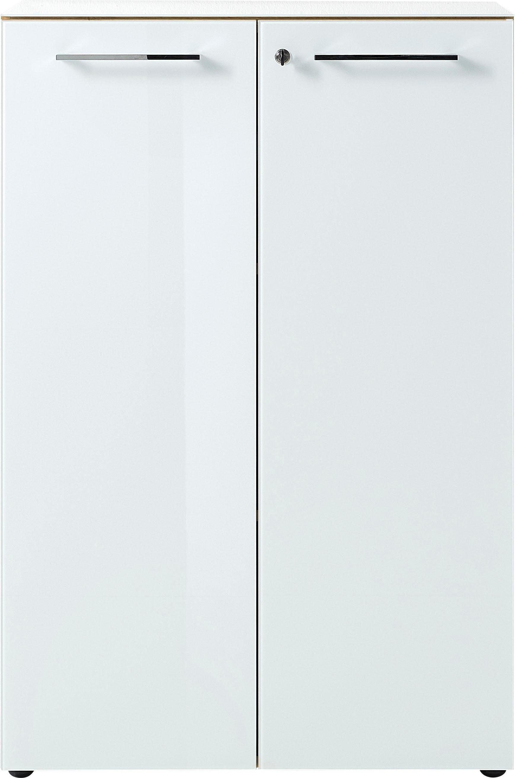 GERMANIA Aktenschrank »GW-Monteria«, (in 2 Höhen), Türen mit Glas-Auflage, abschließbar, Breite 80 cm, Made in Germany