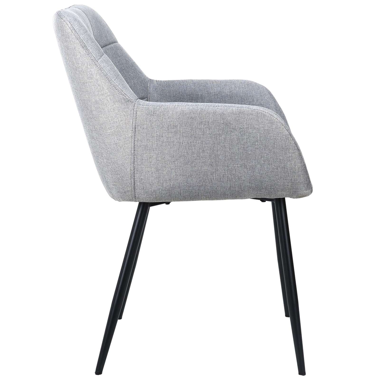OTTO home Esszimmerstuhl »Bostony«, 2 St., gepolsterte Rückenlehne, Armlehne und Sitzfläche, Sitzhöhe 49 cm