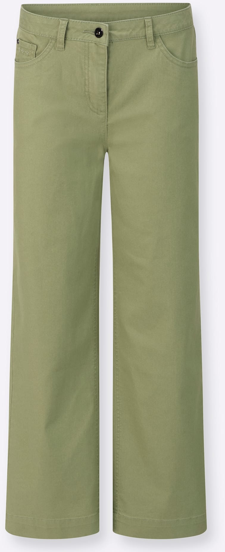 7/8-Jeans INSPIRATIONEN, Damen, Gr. 36, Normalgrößen, schilf, 76% Baumwolle, 22% Polyester, 2% Elasthan, unifarben, lang, Jeans 2