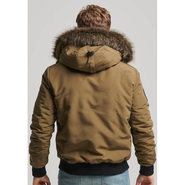 Superdry Steppjacke »EVEREST HOODED PUFFER BOMBER«, mit Kapuze ▷ bestellen  | BAUR