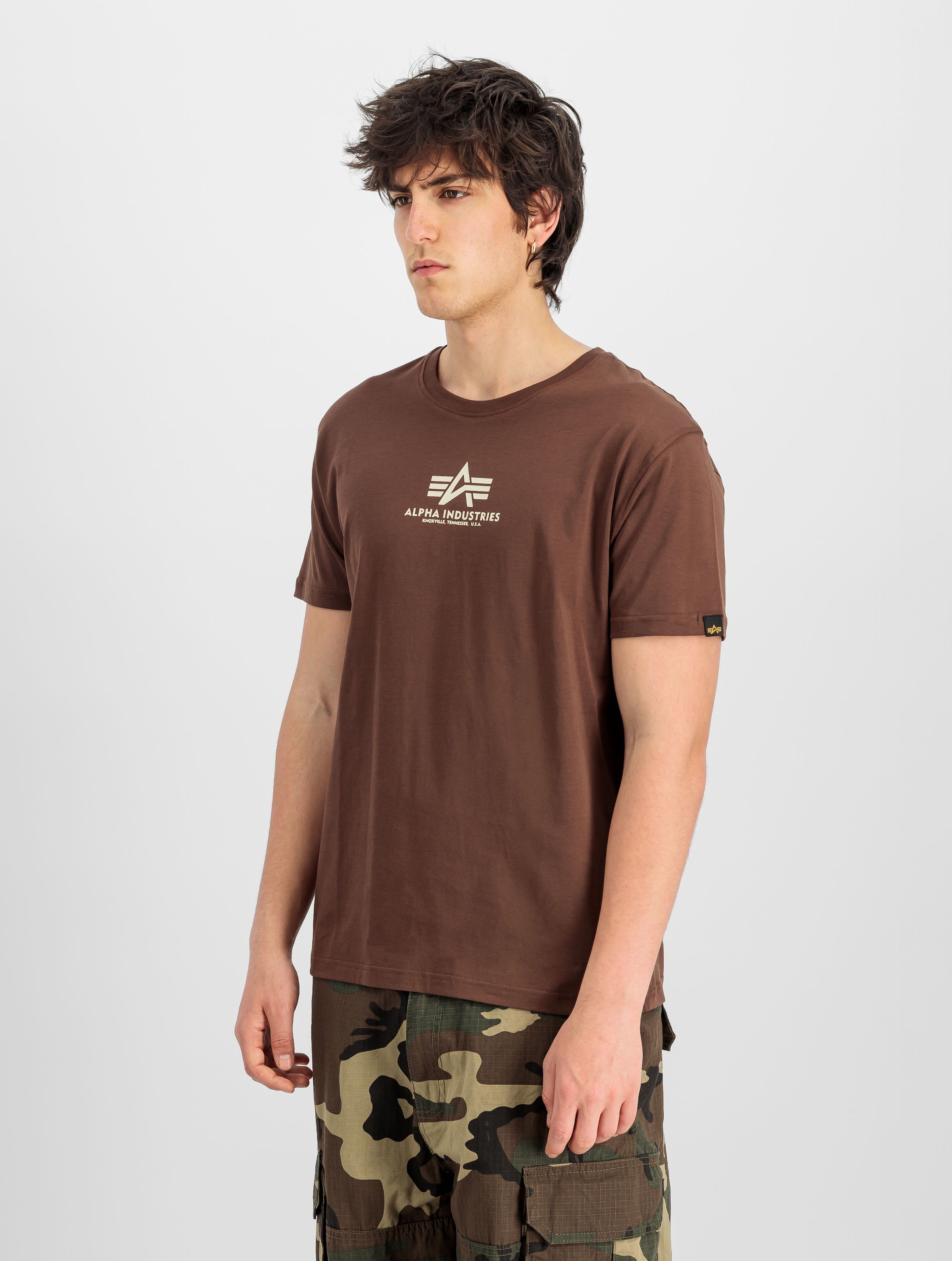 Alpha Industries Rundhalsshirt "Basic T ML" Baumwolle, regular fit