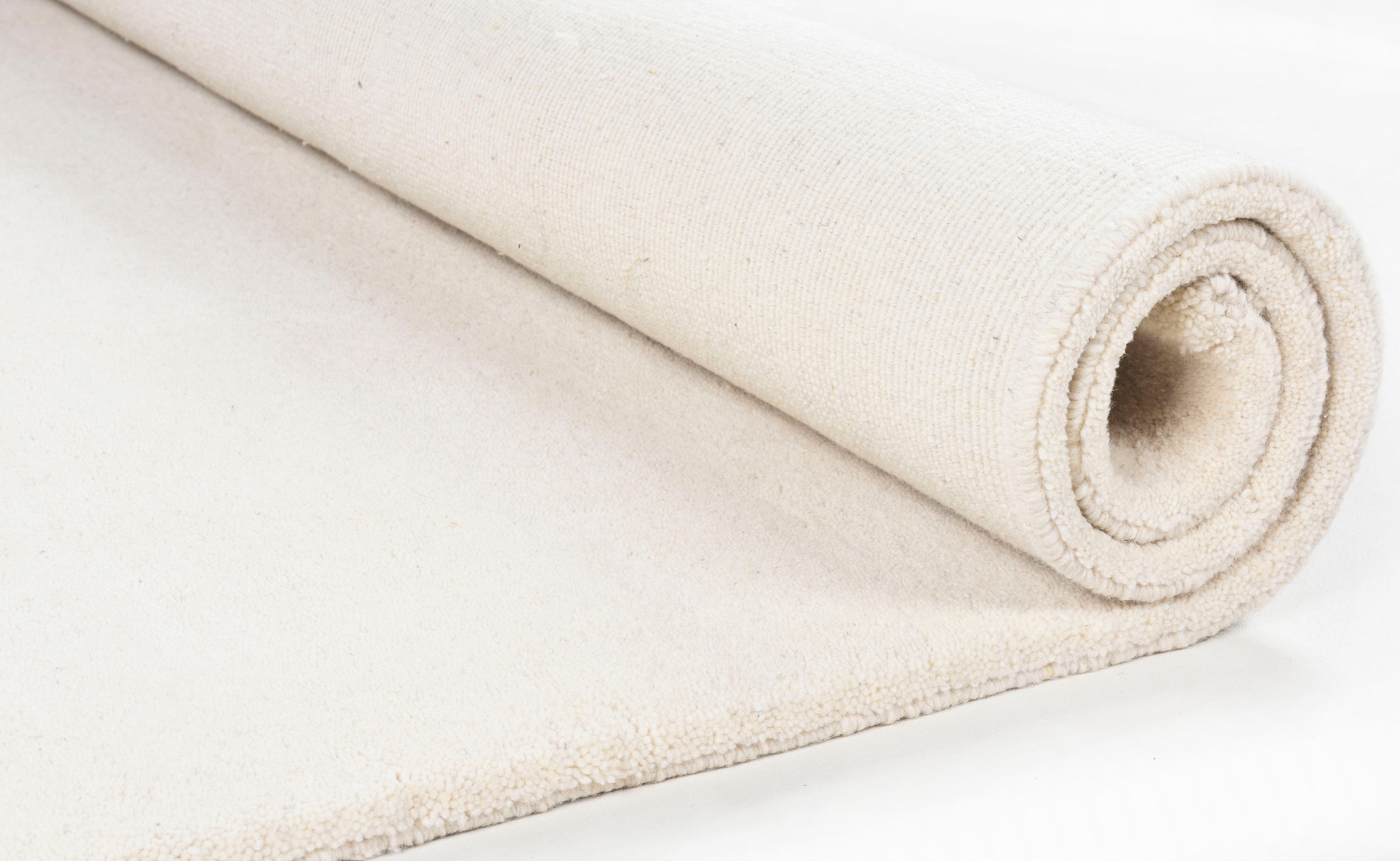 Thumbnail - THEKO Bettumrandung "Maloronga Uni" Höhe 24 mm echter Berber Teppich, reine Wolle, handgeknüpft