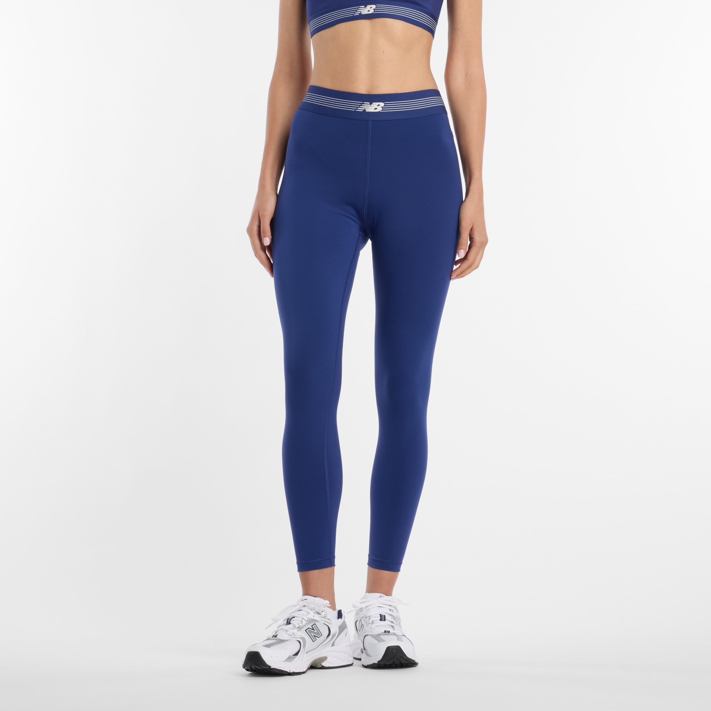New Balance Funktionstights schnelltrocknend, elastischer Materialmix, aus Polyester und Elasthan