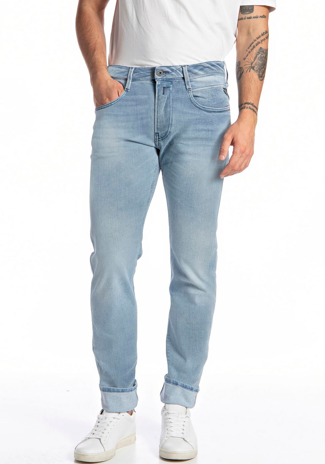 Replay Slim-fit-Jeans "Anbass Superstretch" elastisch günstig online kaufen