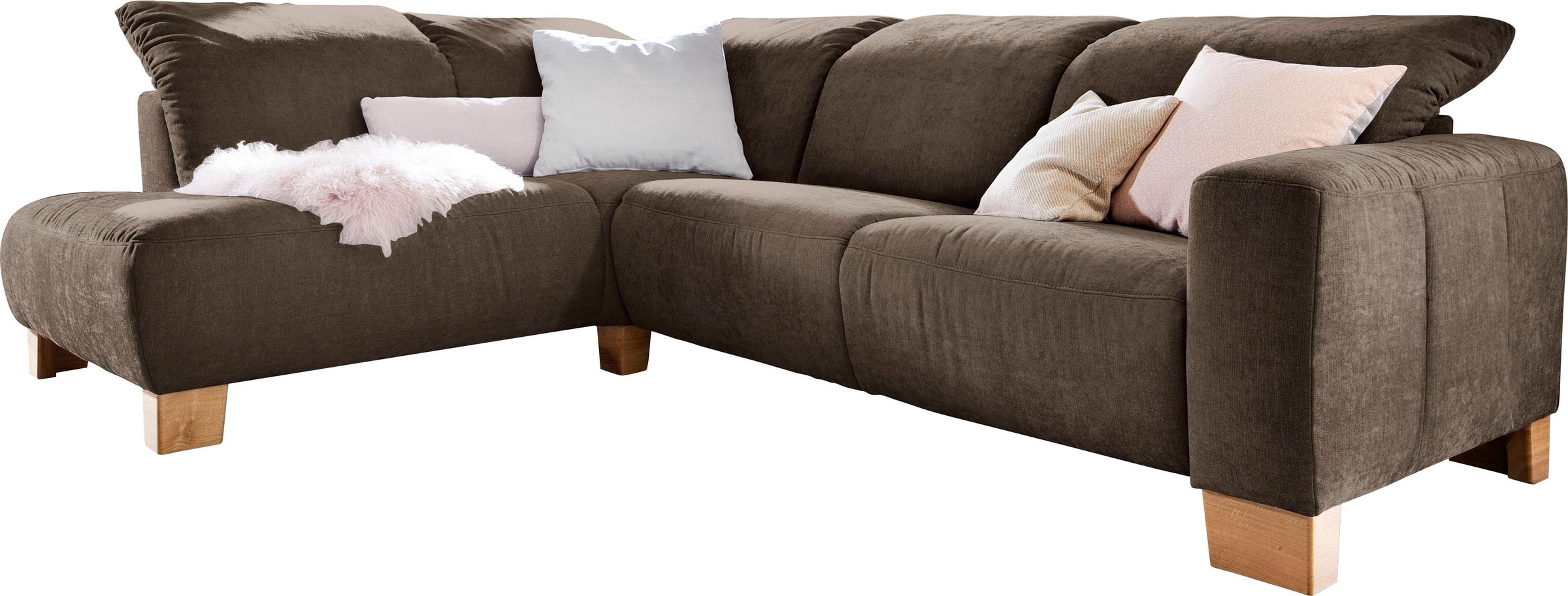 Home affaire Ecksofa "Hörnum bequemes Wohlfühlsofa, Federkern, Breite 281cm günstig online kaufen