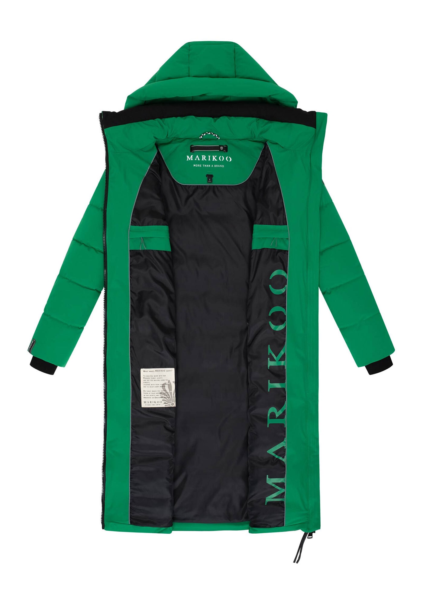 Marikoo Winterjacke »Lanitaa« Steppmantel mit abnehmbarer Kapuze