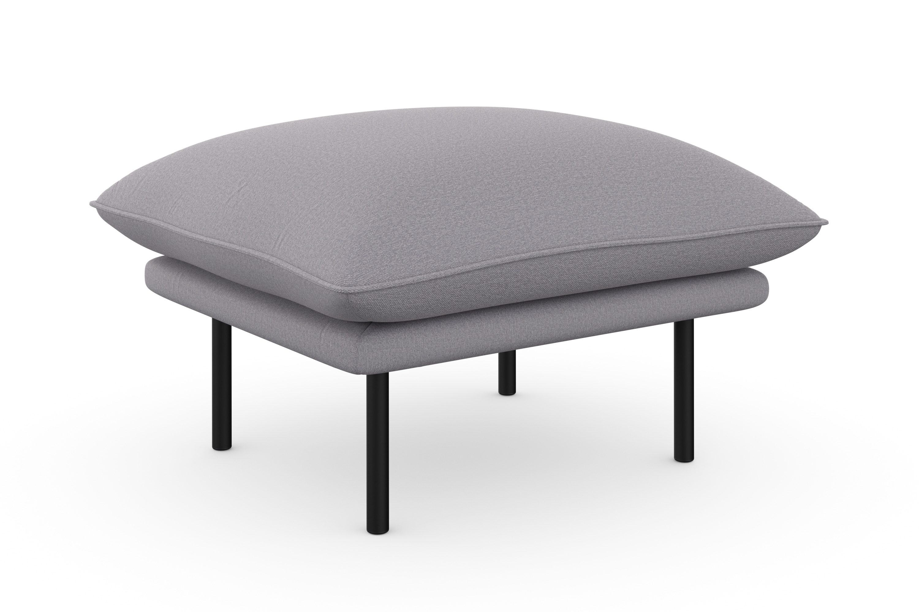 OTTO home Polsterhocker "Stine" Besonderes Design durch Kissenoptik und Keder