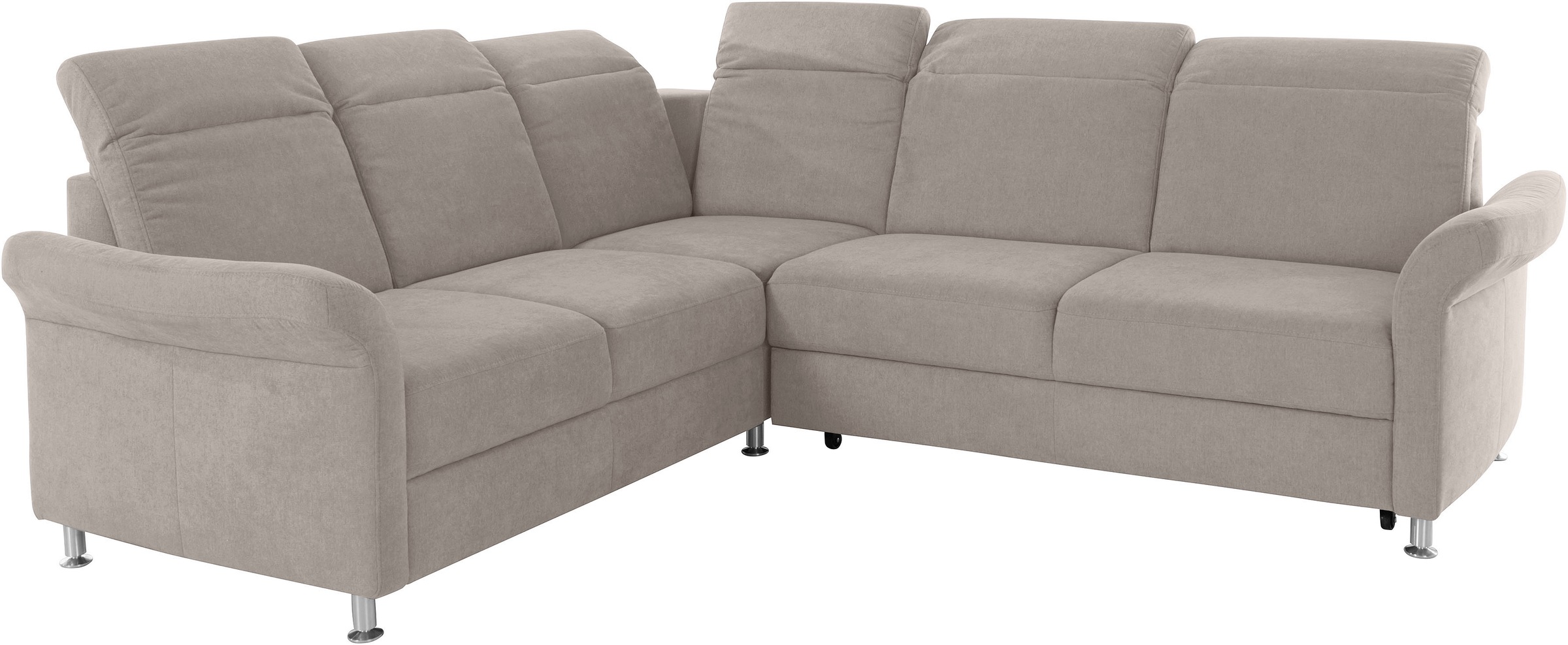 sit&more Ecksofa »Darwin L-Form«, inklusive Federkern, wahlweise mit Kopfteilverstellung, Bettfunktion