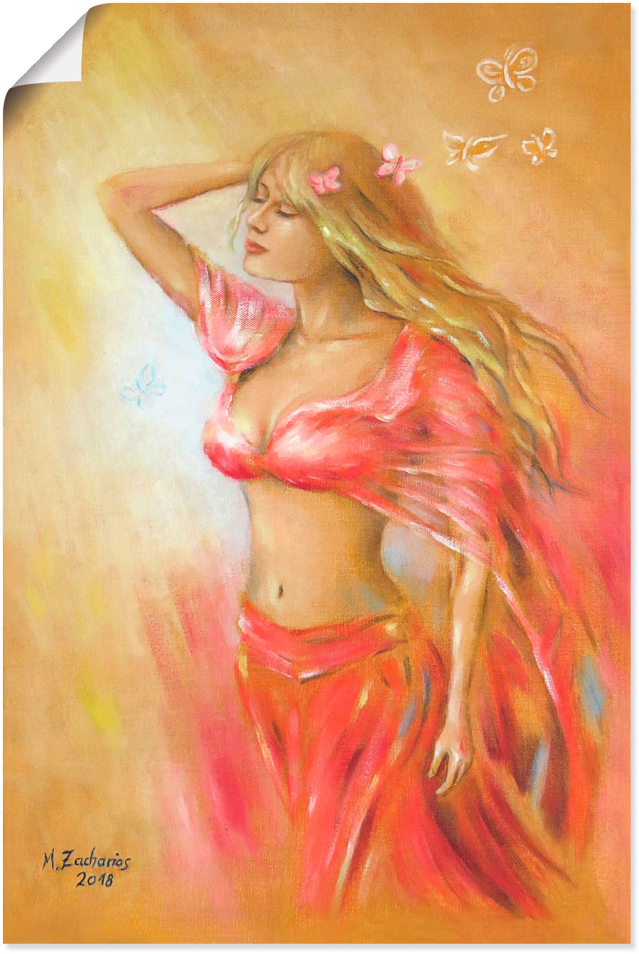Artland Wandbild »Verführerisches Mädchen im roten Kleid«, Frau, (1 St.), als Alubild,... kaufen