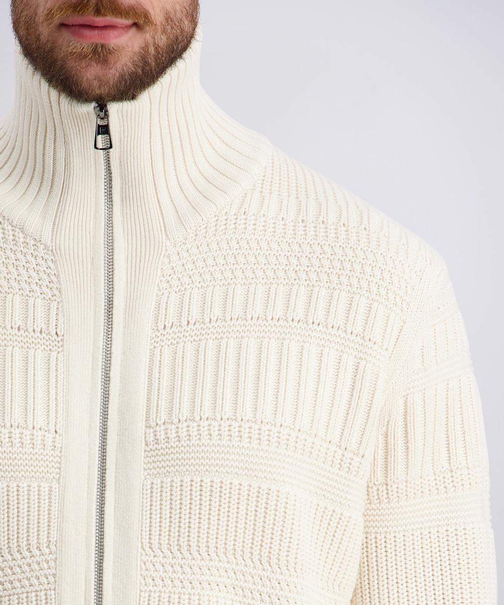 Pierre Cardin Strickjacke mit Reißverschluss günstig online kaufen