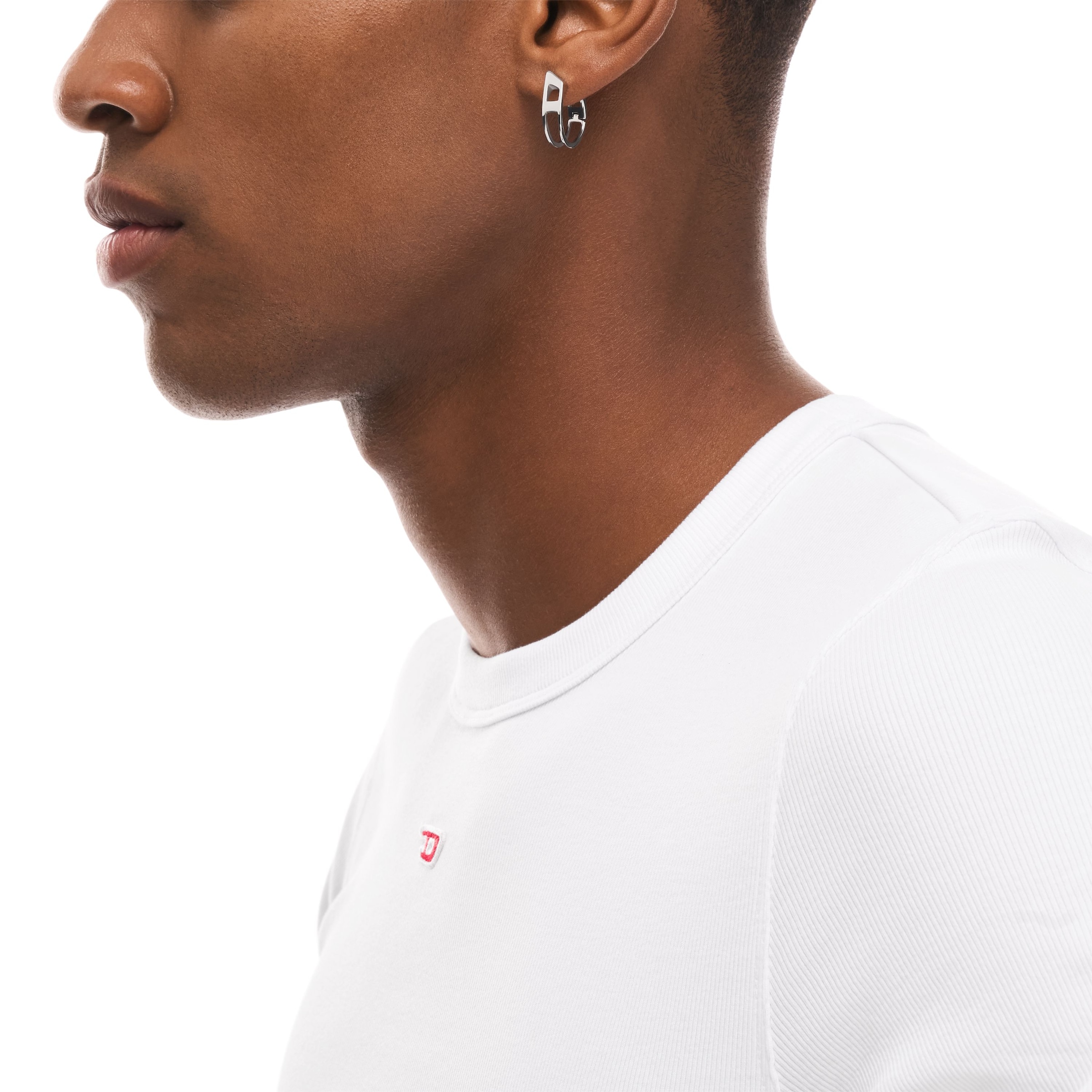 Diesel Single-Ohrstecker »Schmuck Geschenk Edelstahl D LOGO«