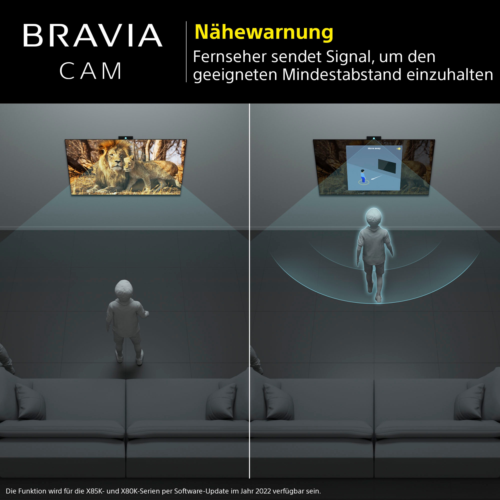 Sony TV-Adapter »BRAVIA CAM CMU-BC1«, TV-Zubehör für 2022 BRAVIA XR und X1 Web Cam USB-Anschluss
