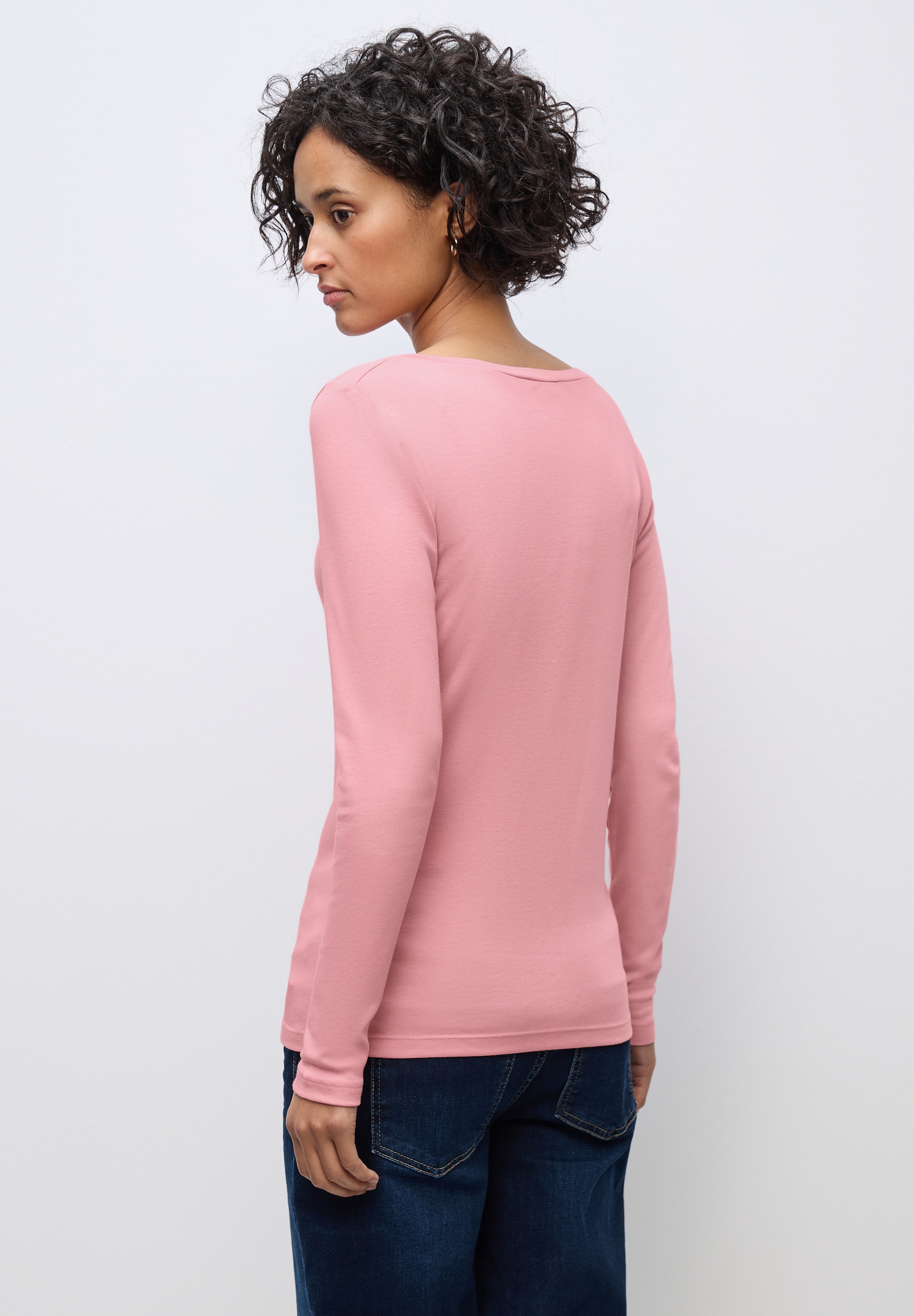 STREET ONE Langarmshirt, im soften Baumwoll-Mix