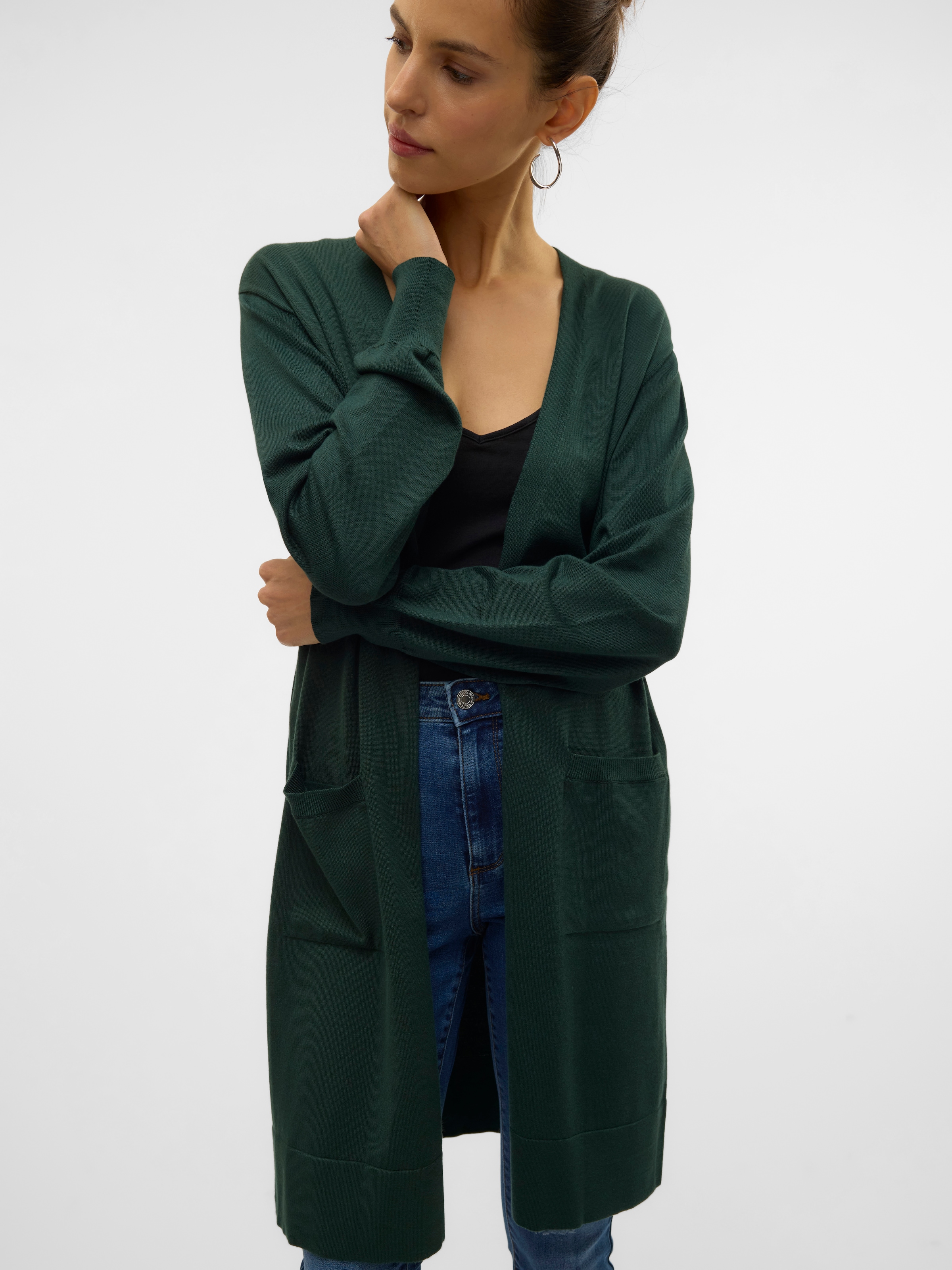 Vero Moda Longstrickjacke "VMSILJE LS OPEN CARDIGAN GA NOOS" günstig online kaufen