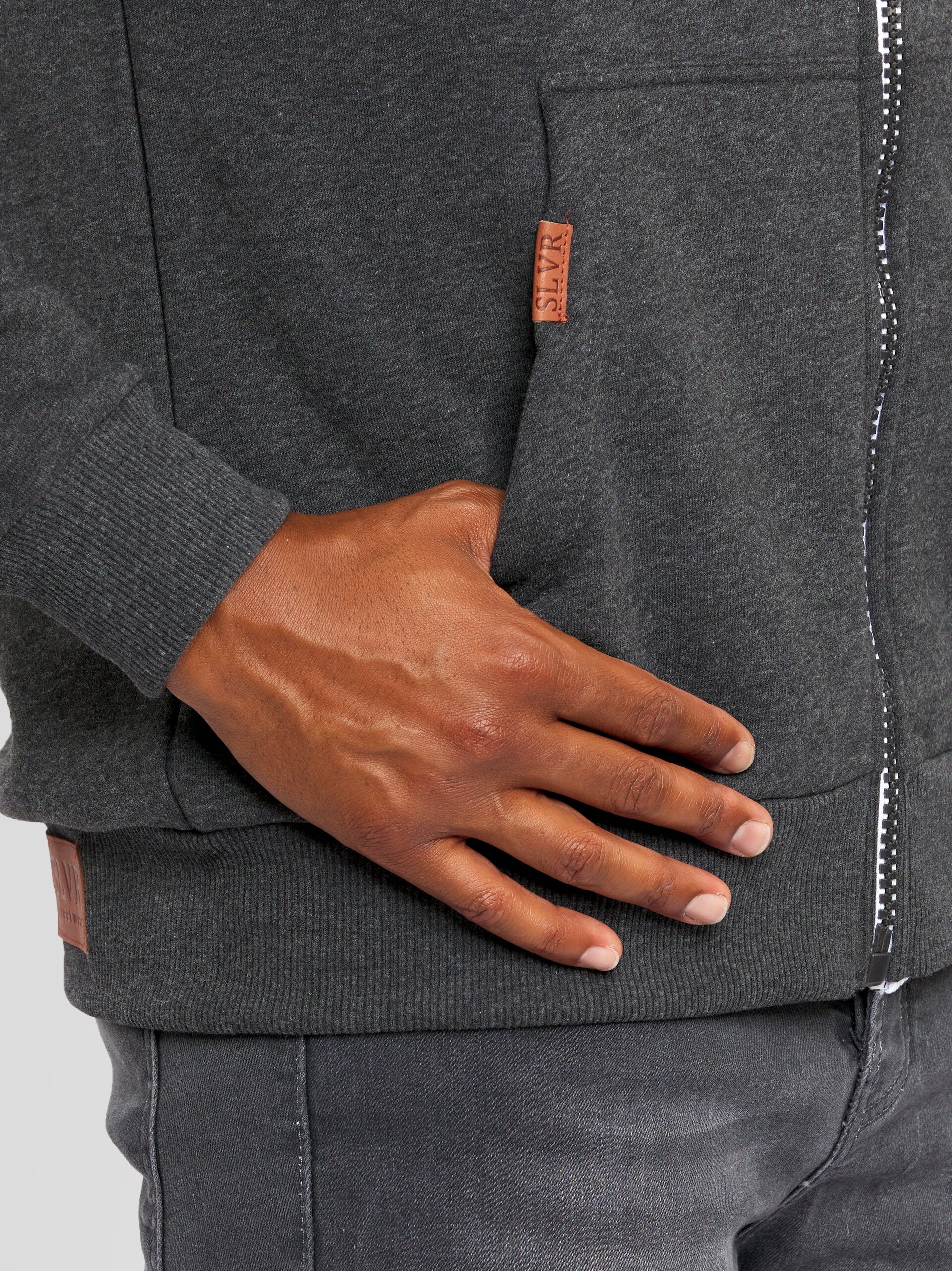 Alessandro Salvarini Sweatjacke »ASGeenio«, mit hohem Kragen