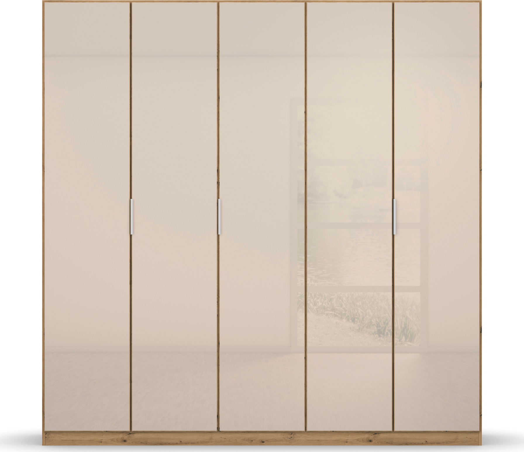 rauch Drehtürenschrank »Kleiderschrank Schrank Garderobe KOLUNA mit hochwertiger Glasfront«, inkl. 2 Innenschubladen sowie extra Einlegeböden MADE IN GERMANY