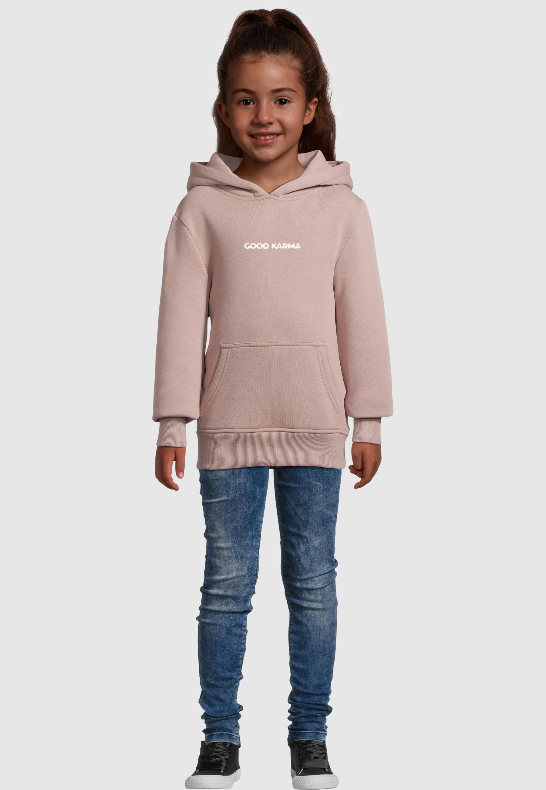 MisterTee Kapuzensweatshirt »MisterTee Karma Butterfly Basic Kids Hoody«, (1 tlg.)
