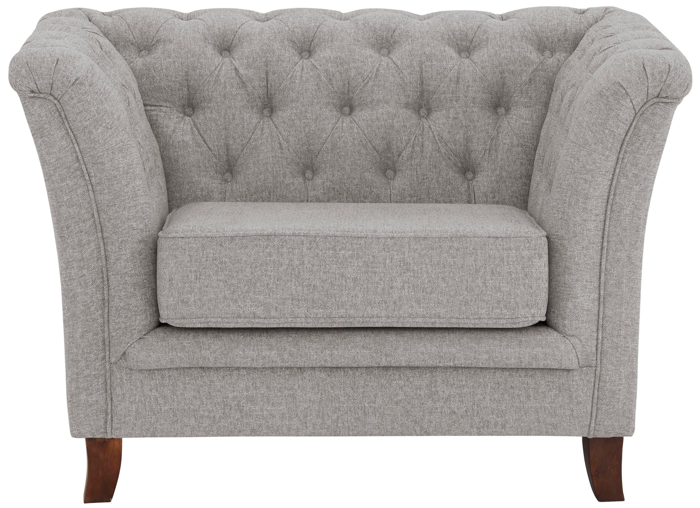 Home affaire Chesterfield-Sessel »Dover Sessel«, passend zur "Dover"-Serie mit Knopfheftung und losem Sitzkissen