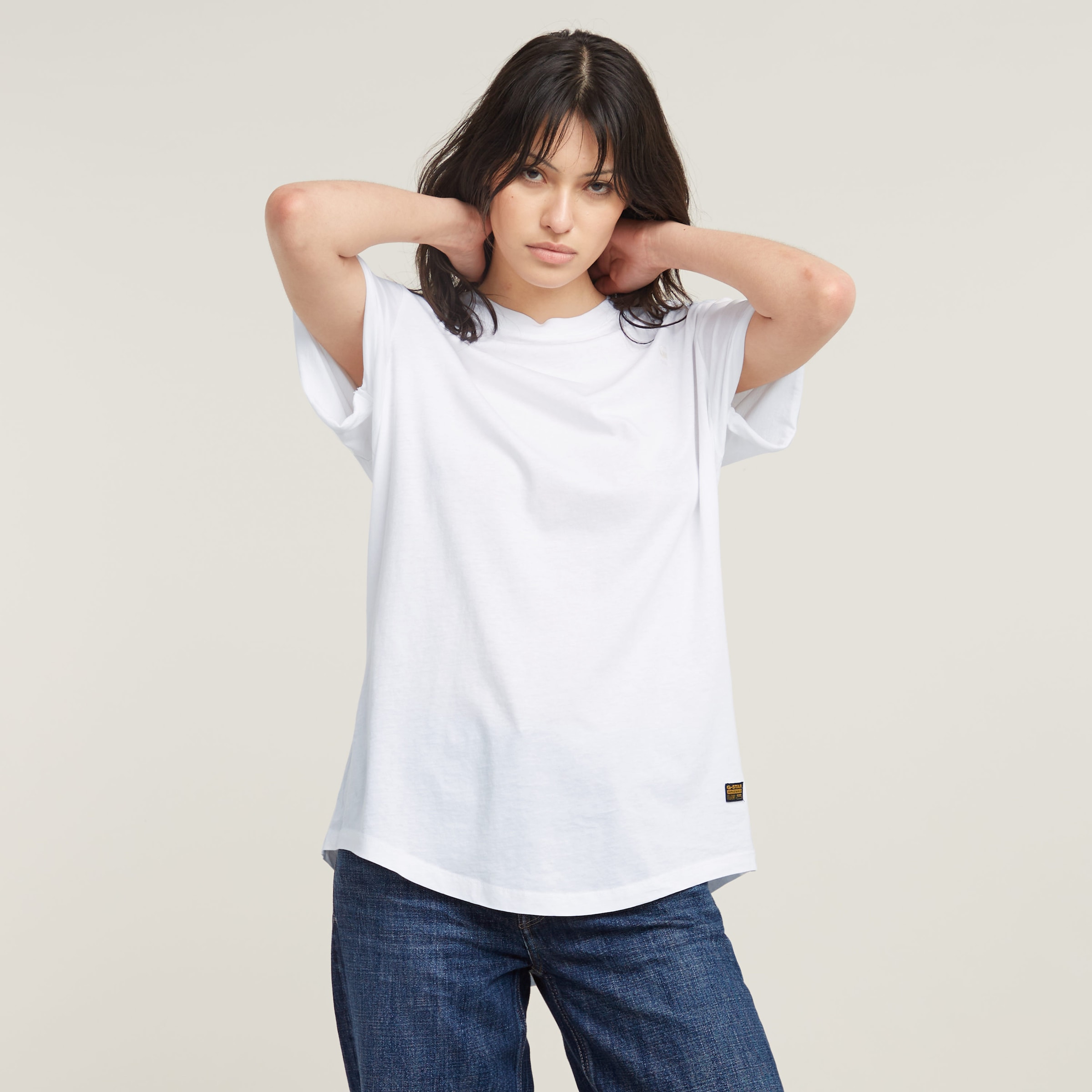 G-STAR T-Shirt "Lash fem loose", mit fixiertem Umschlagsaum günstig online kaufen