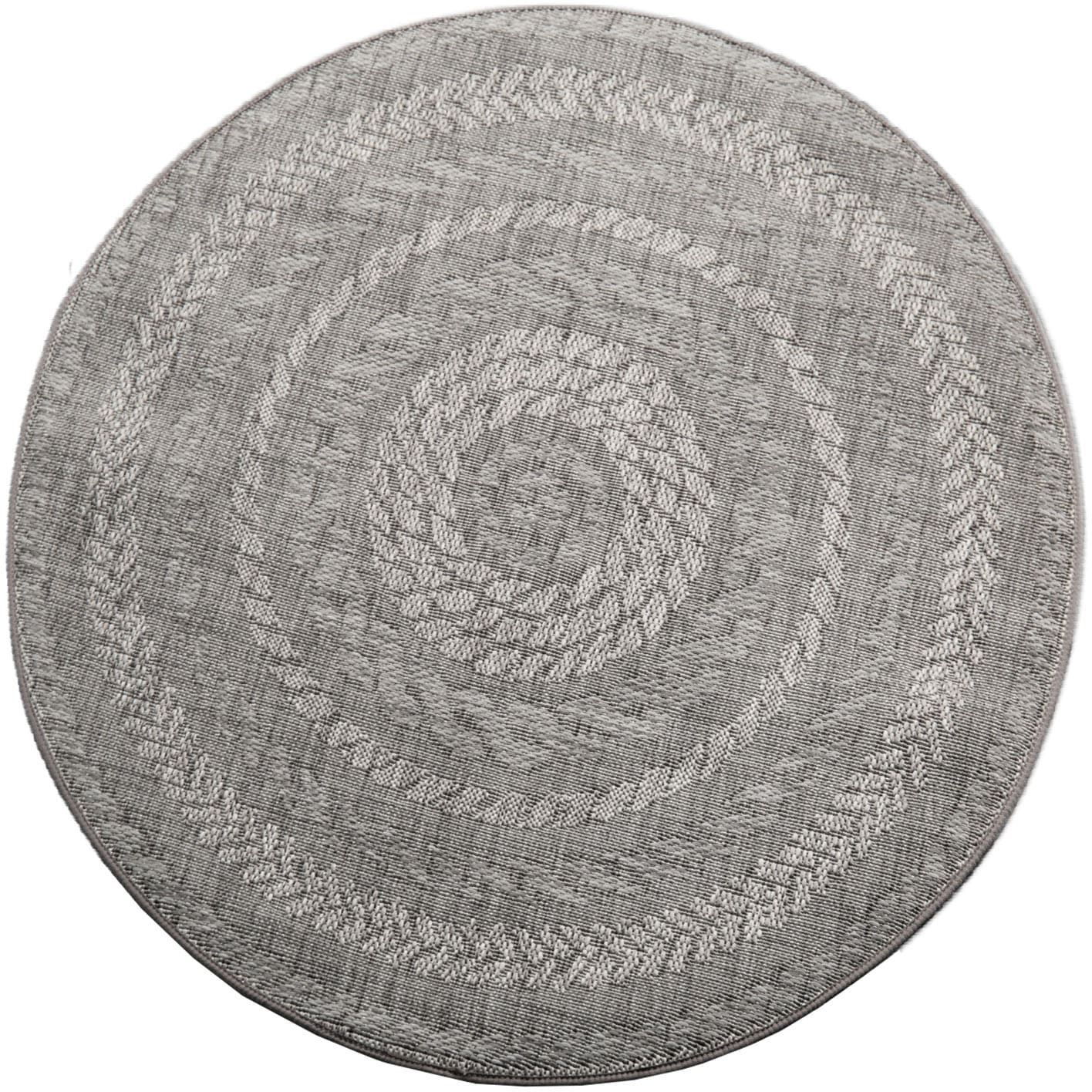 Paco Home Teppich "Malmedy 490" rund 4 mm Höhe Flachgewebe, melierte Sisal- günstig online kaufen