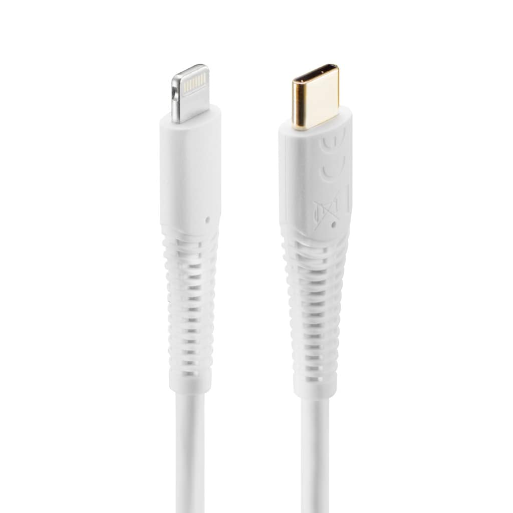 Hama USB-Kabel »Ladekabel für Apple iPhone, iPad, iPod, USB C auf Lightning Weiß 1,5 m«, Lightning-USB-C, 150 cm