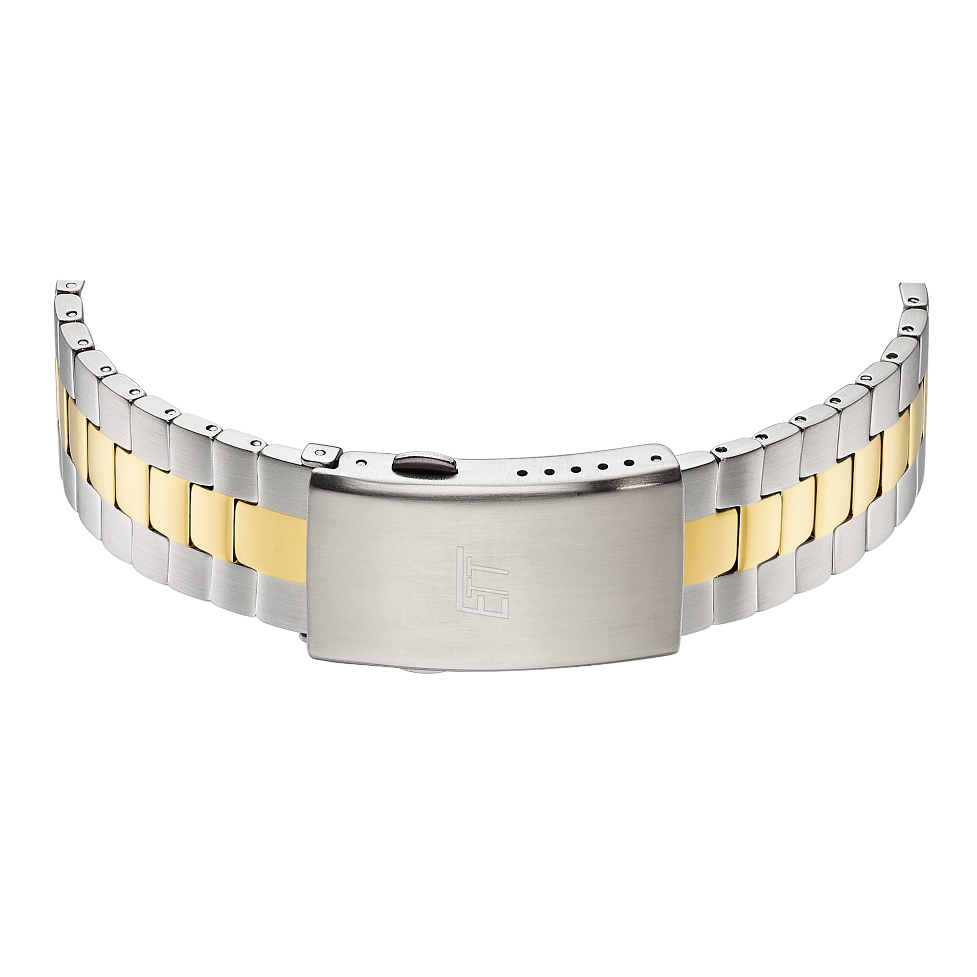 Solaruhr ETT, silbergoldfarben, Armbanduhren, Herren, Armbanduhr, Damenuhr, Herrenuhr, Partneruhr, Edelstahlarmband 2