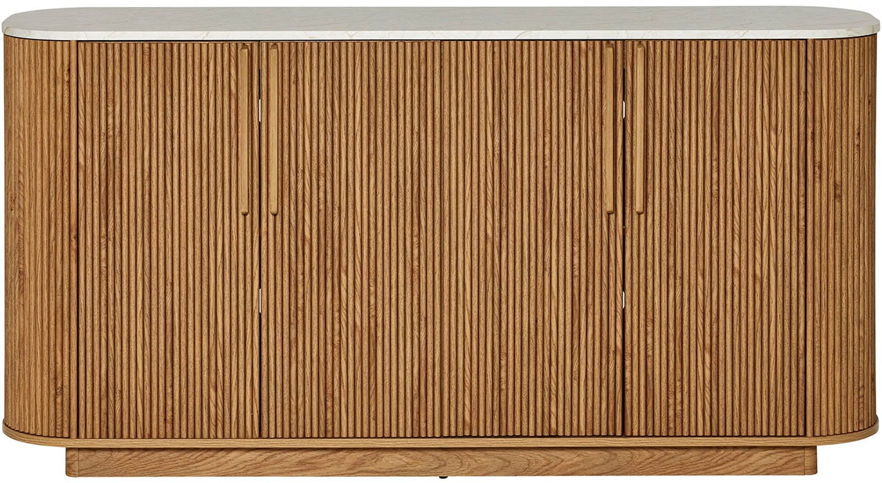 Jahnke Sideboard "STRING SB 160", (1 St.), Sideboard, 4-türig, Marmor-Look, günstig online kaufen