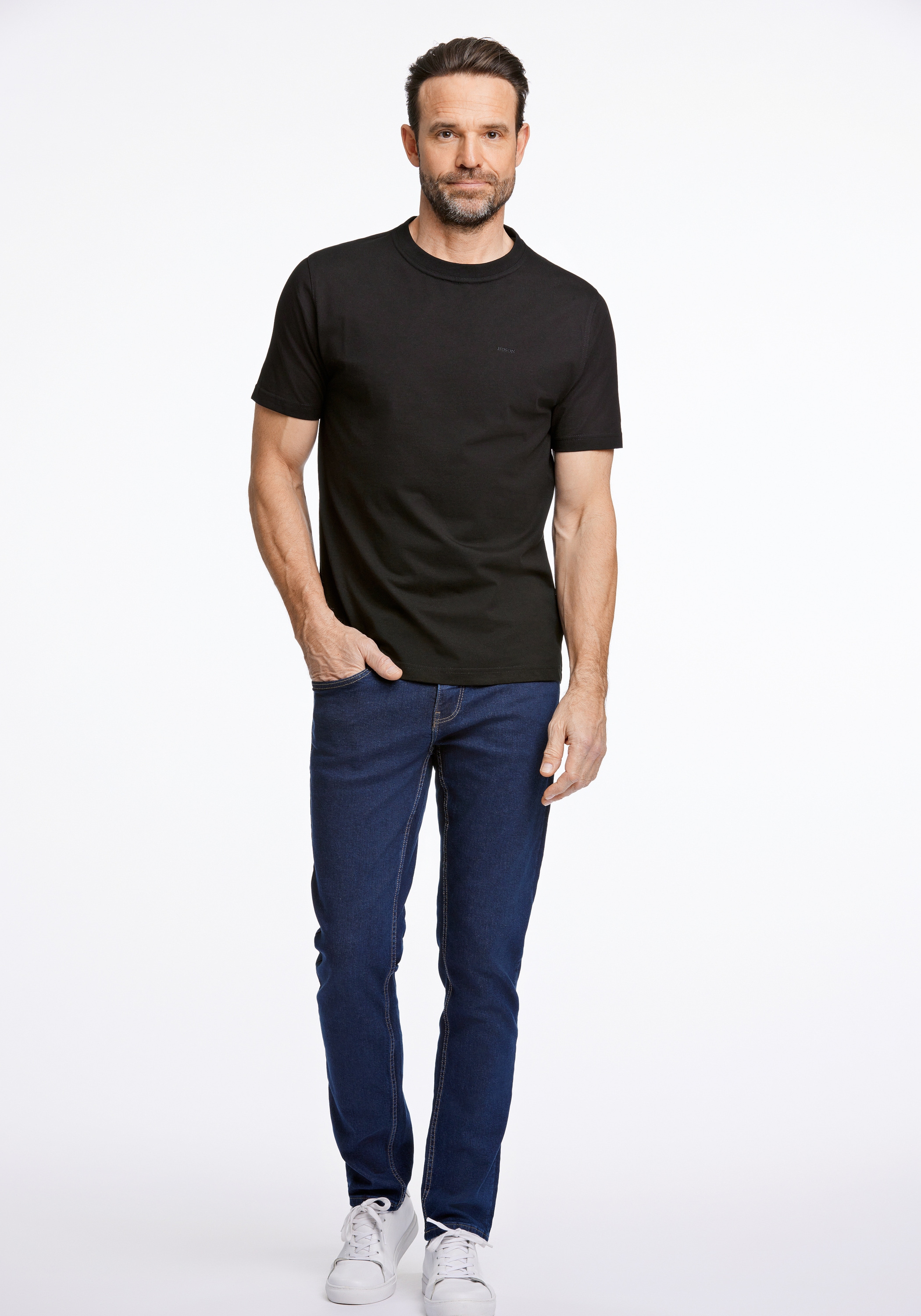 BISON Kurzarmshirt »T-Shirt (Kurzarm) Comfort Fit«