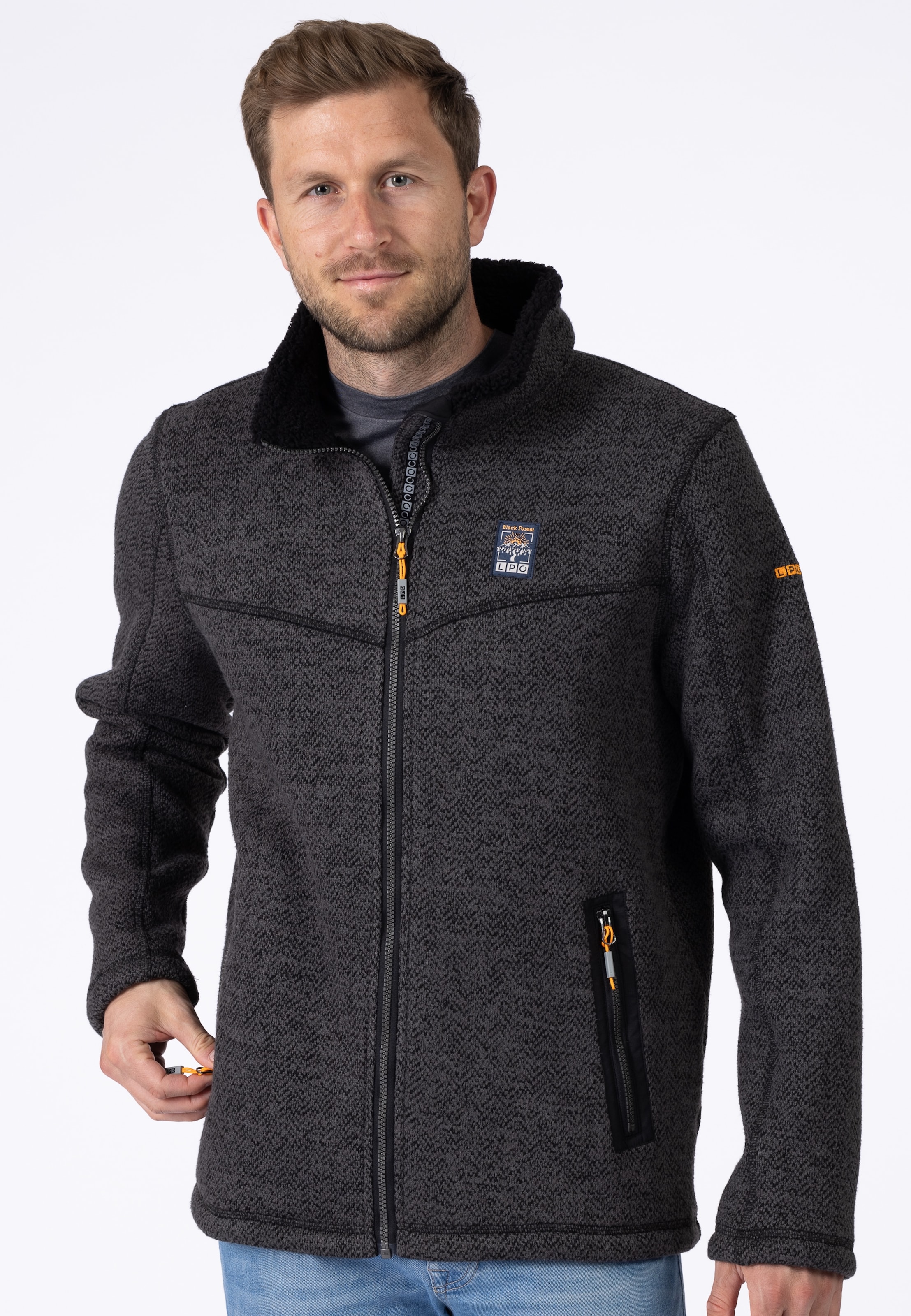 LPO Fleecejacke "James" mit Double-Face Fleece günstig online kaufen