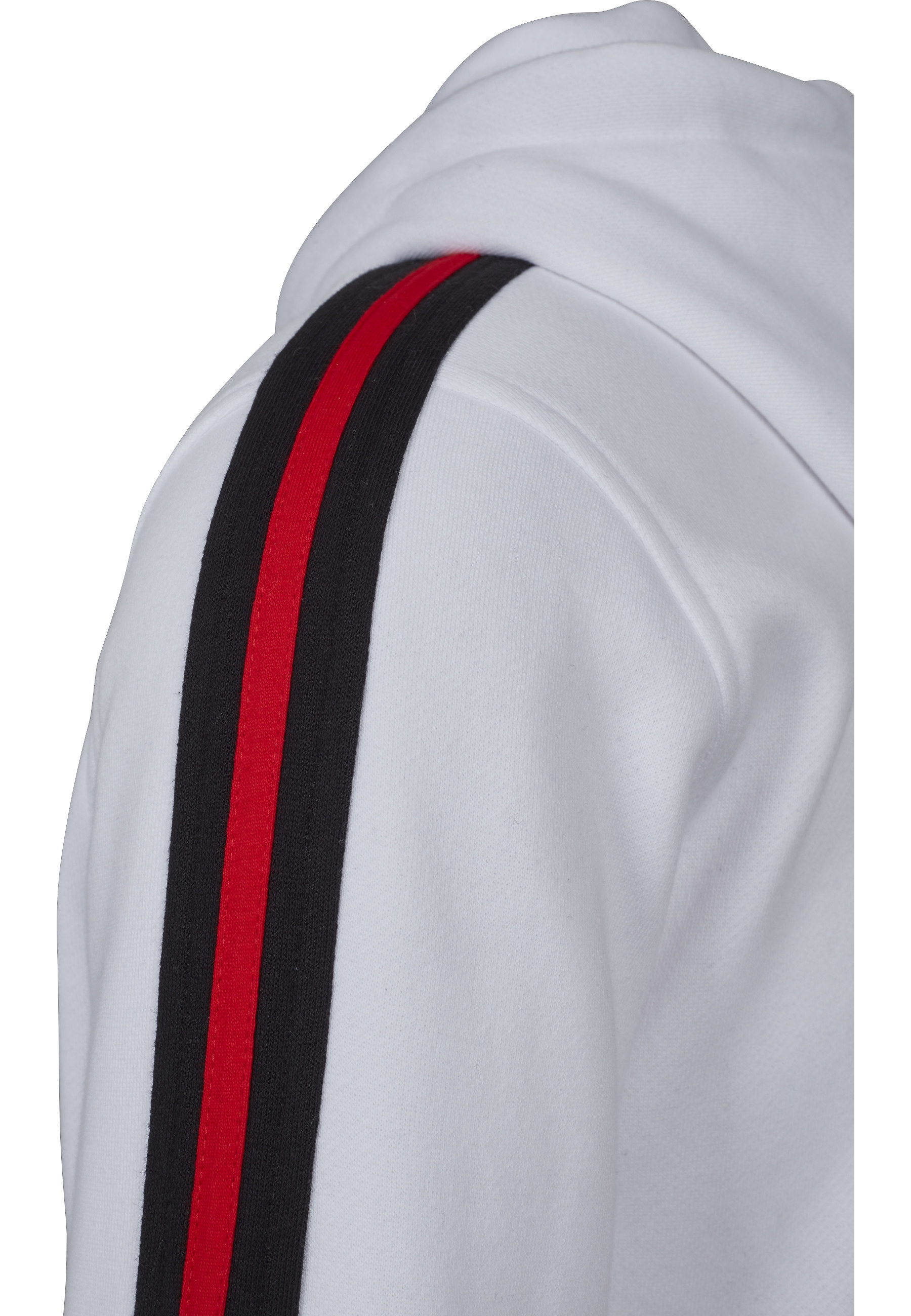 URBAN CLASSICS Kapuzenpullover »Urban Classics Herren Stripe Shoulder Hoody« 1 Stk.