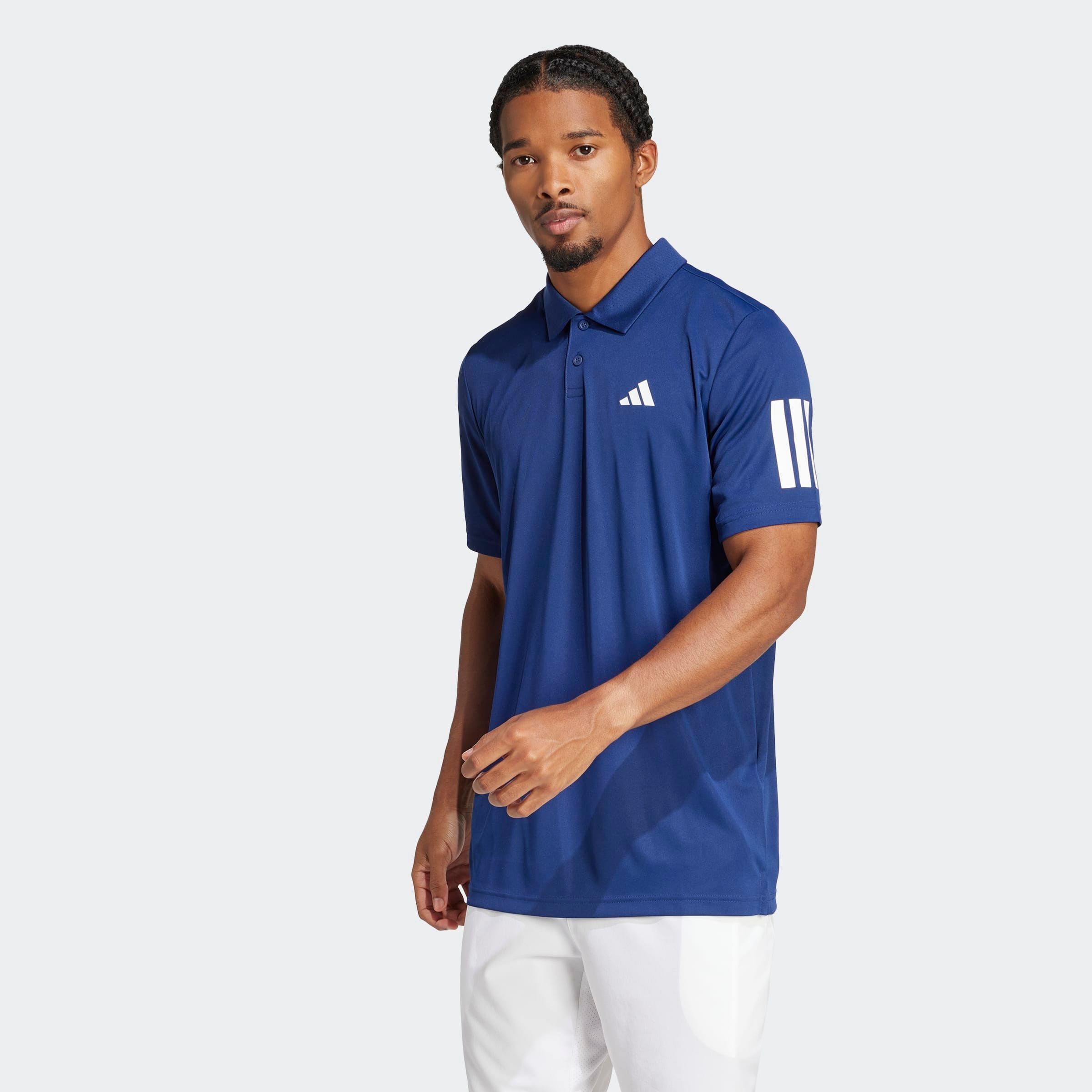 Poloshirt ADIDAS PERFORMANCE "CLUB TENNIS 3-STREIFEN", Herren, Gr. S, dunkelblau, Obermaterial: 100% Polyester, Shirts