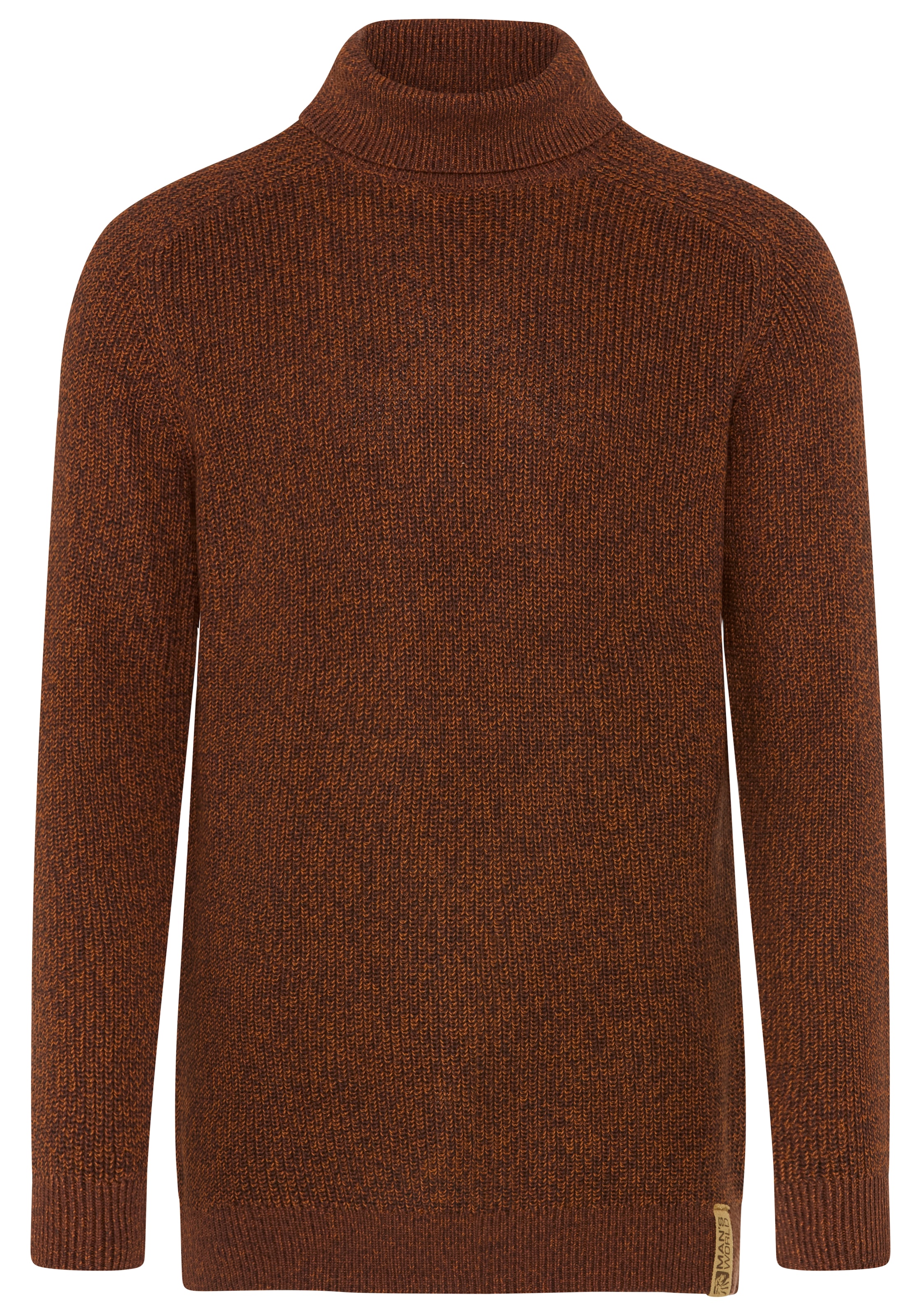 Man's World Rollkragenpullover »Neue Kollektion! Melange Effektgarn« Langarm mit Raglanärmel, aus Baumwolle, mit Rollkragen