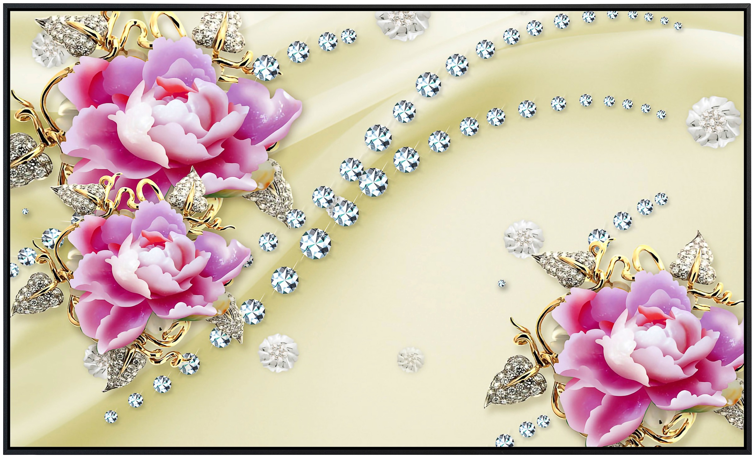 Papermoon Infrarotheizung »Muster mit Blumen« sehr angenehme Strahlungswärme