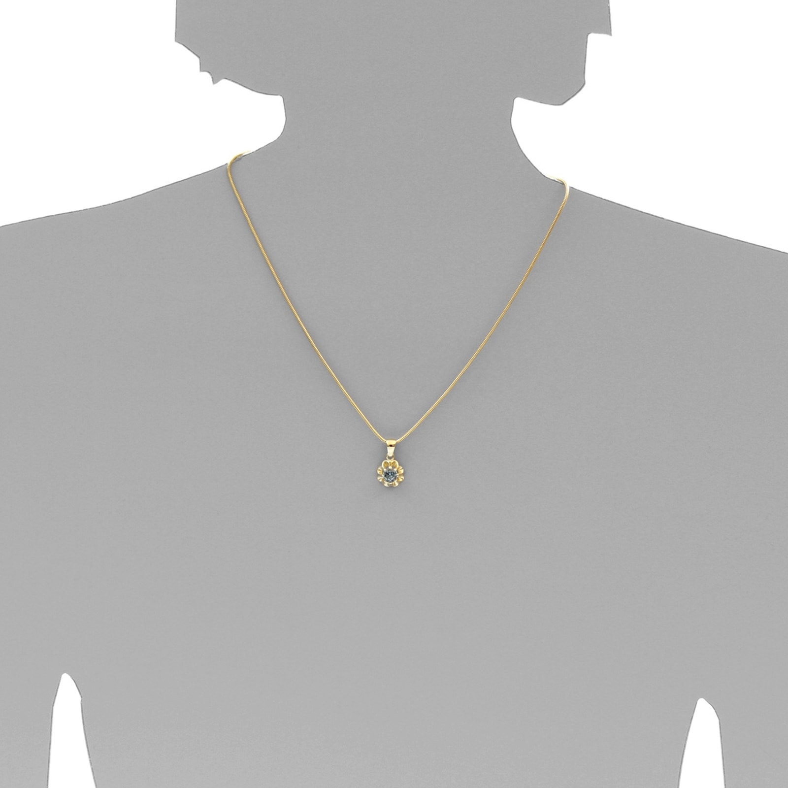 OSTSEE-SCHMUCK Kettenanhänger »Ostsee-Schmuck Anhänger Pia 6 mm Anhänger Pia 6 mm«, (1 tlg.)